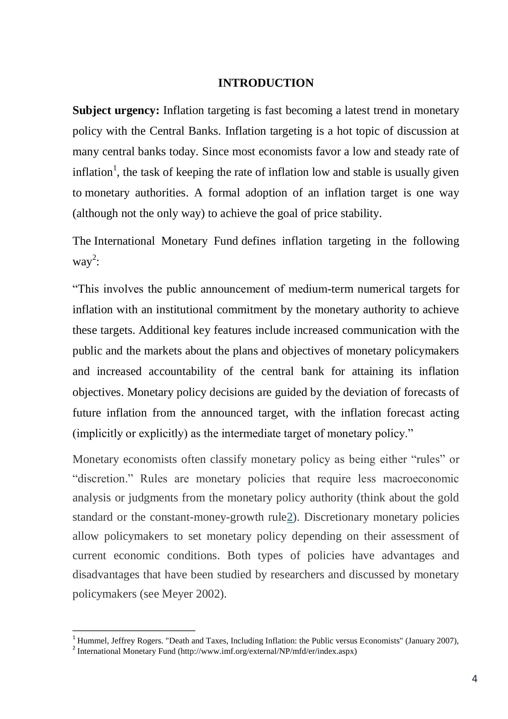 INFLATION TARGETING IN UZBEKISTAN 3