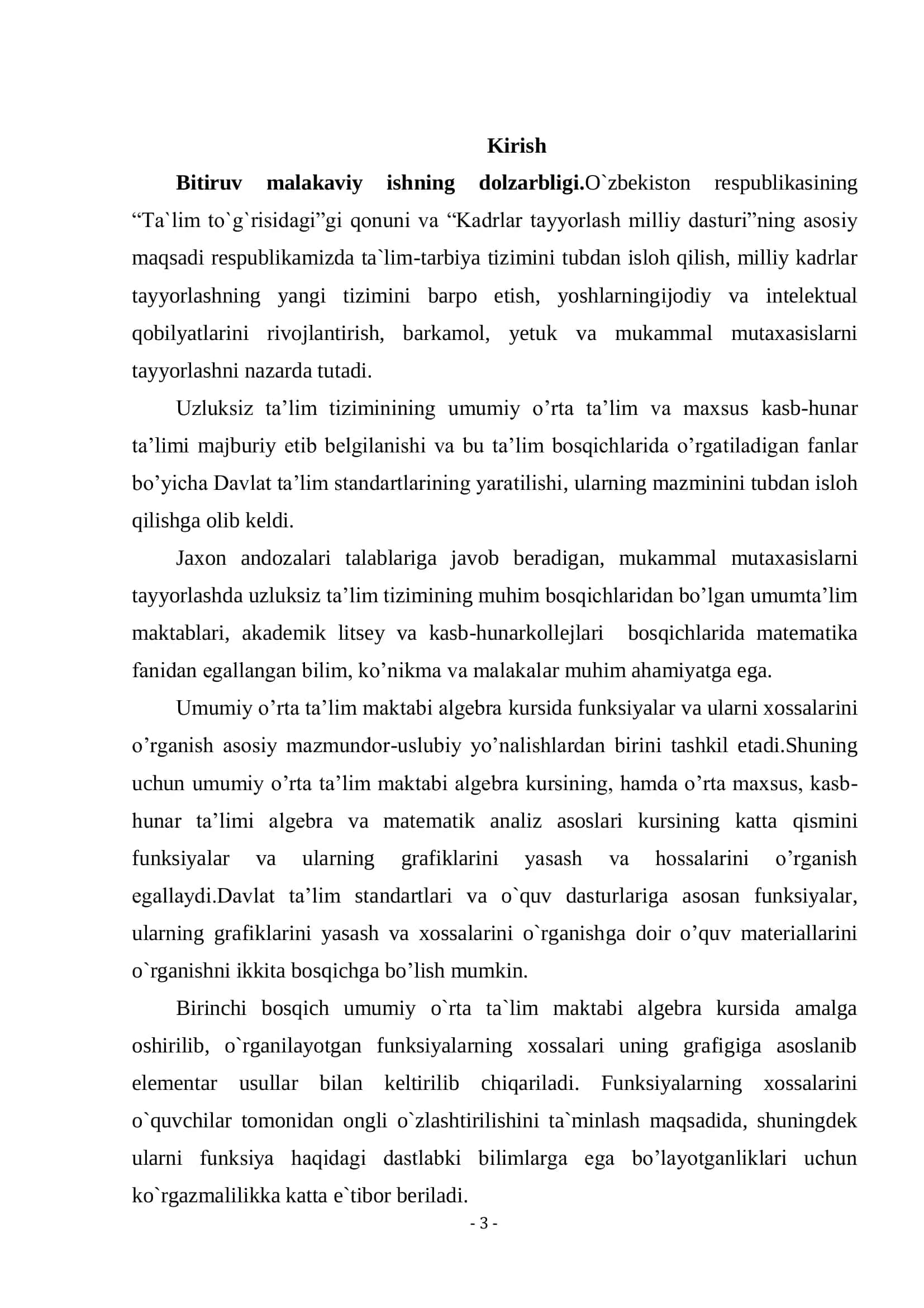 MAT 5110100 - "HOSILA VA UNING TADBIQI" MAVZUSNI O‘RGANISHDA/INTERFAOL USULLARDAN FOYDALANISH 3