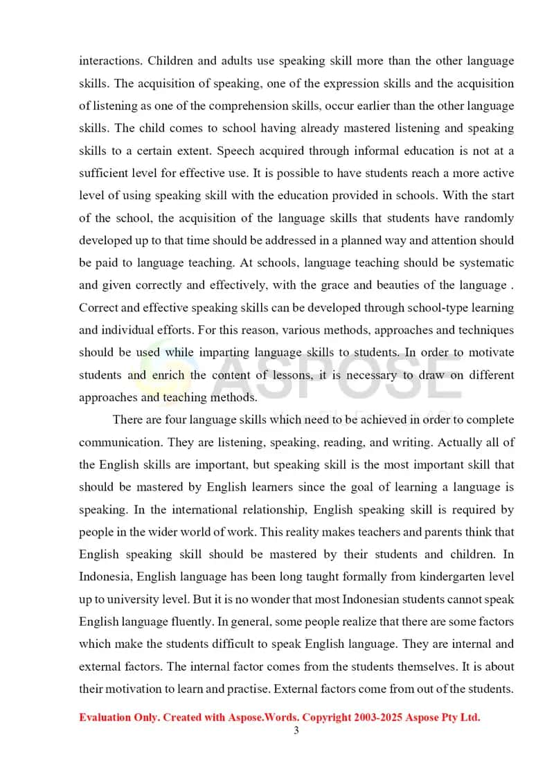 Developing Speaking Skills 3