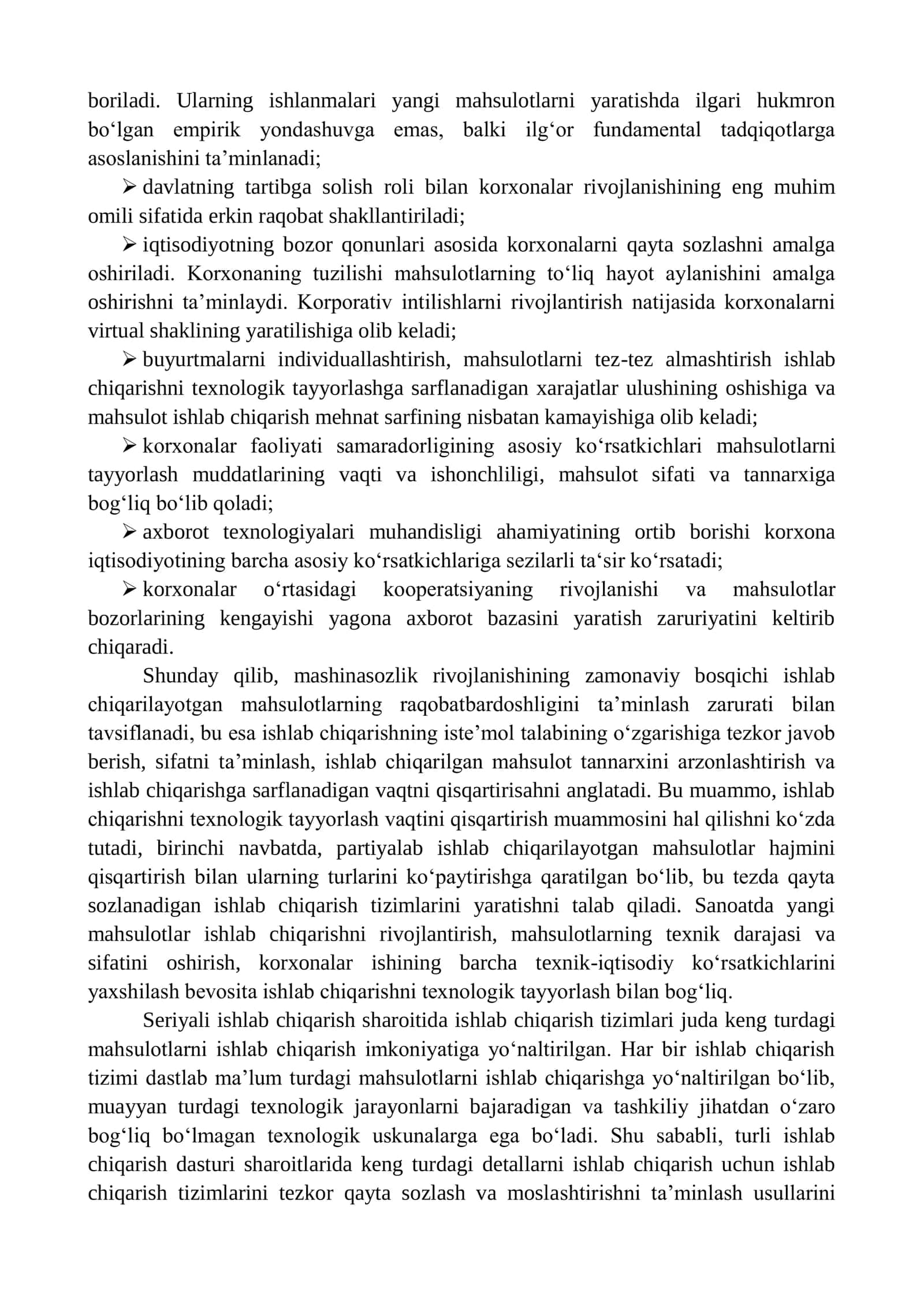 Mashinasozlik ishlab chiqarishini texnologik tayyorlashning xususiyatlari 3