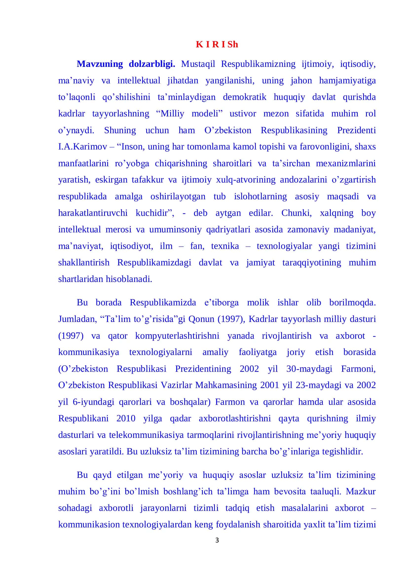 AXBOROTLASHTIRILGAN TA’LIM MUHITINI YARATISHNING ILMIY – NAZARIY ASOSLARI 3
