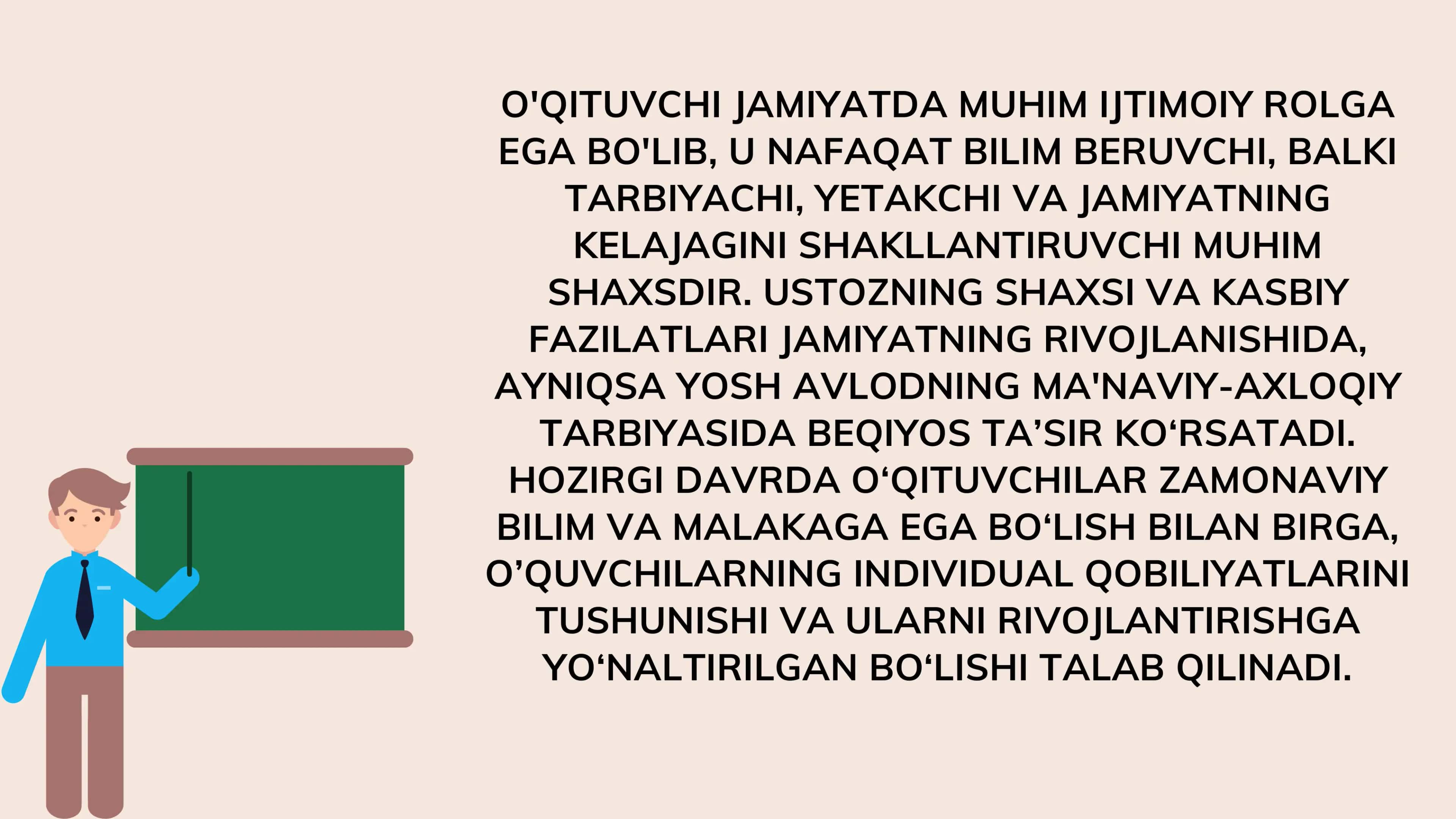 Oʻqituvchi va uning jamiyatda tutgan oʻrni 3