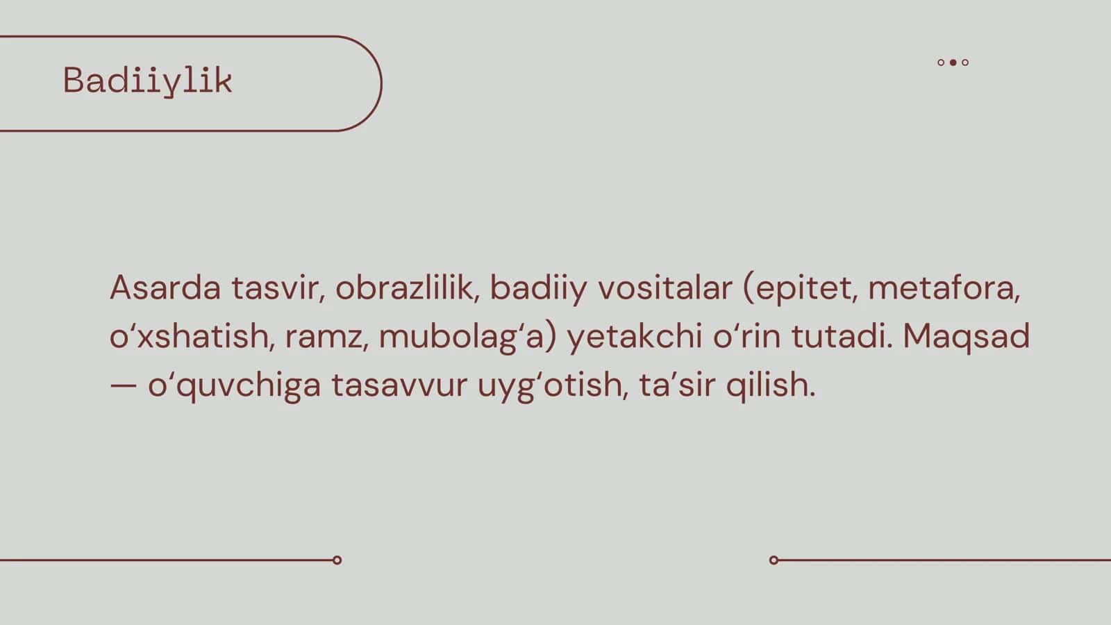 Badiiy asar uslubi 3