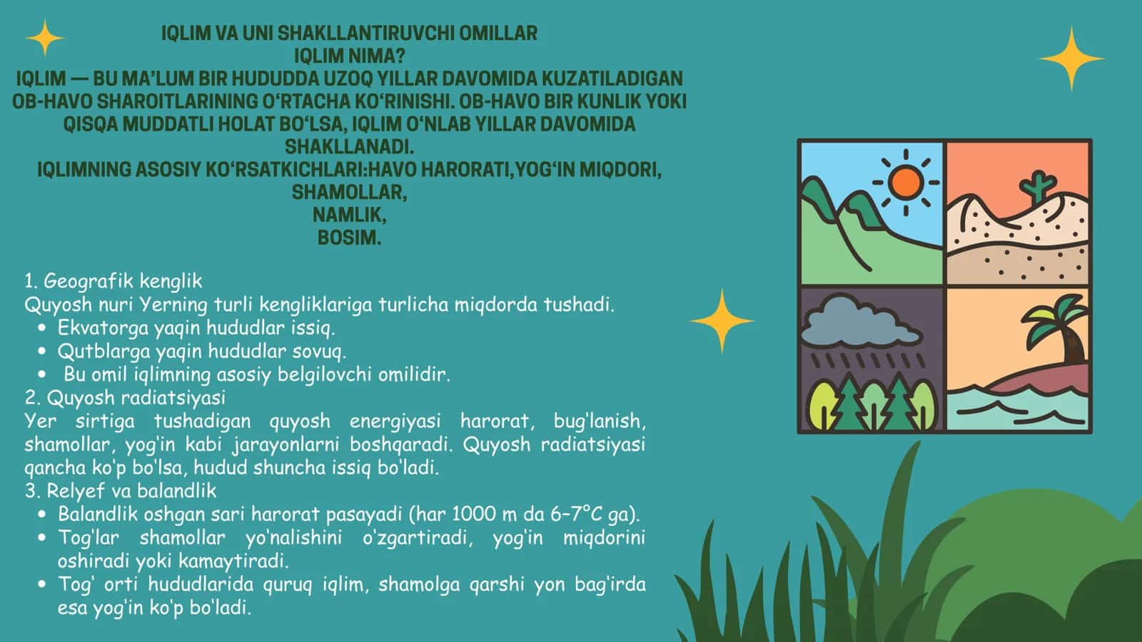 Geografik Omillarning iqlimga taʼsiri 3