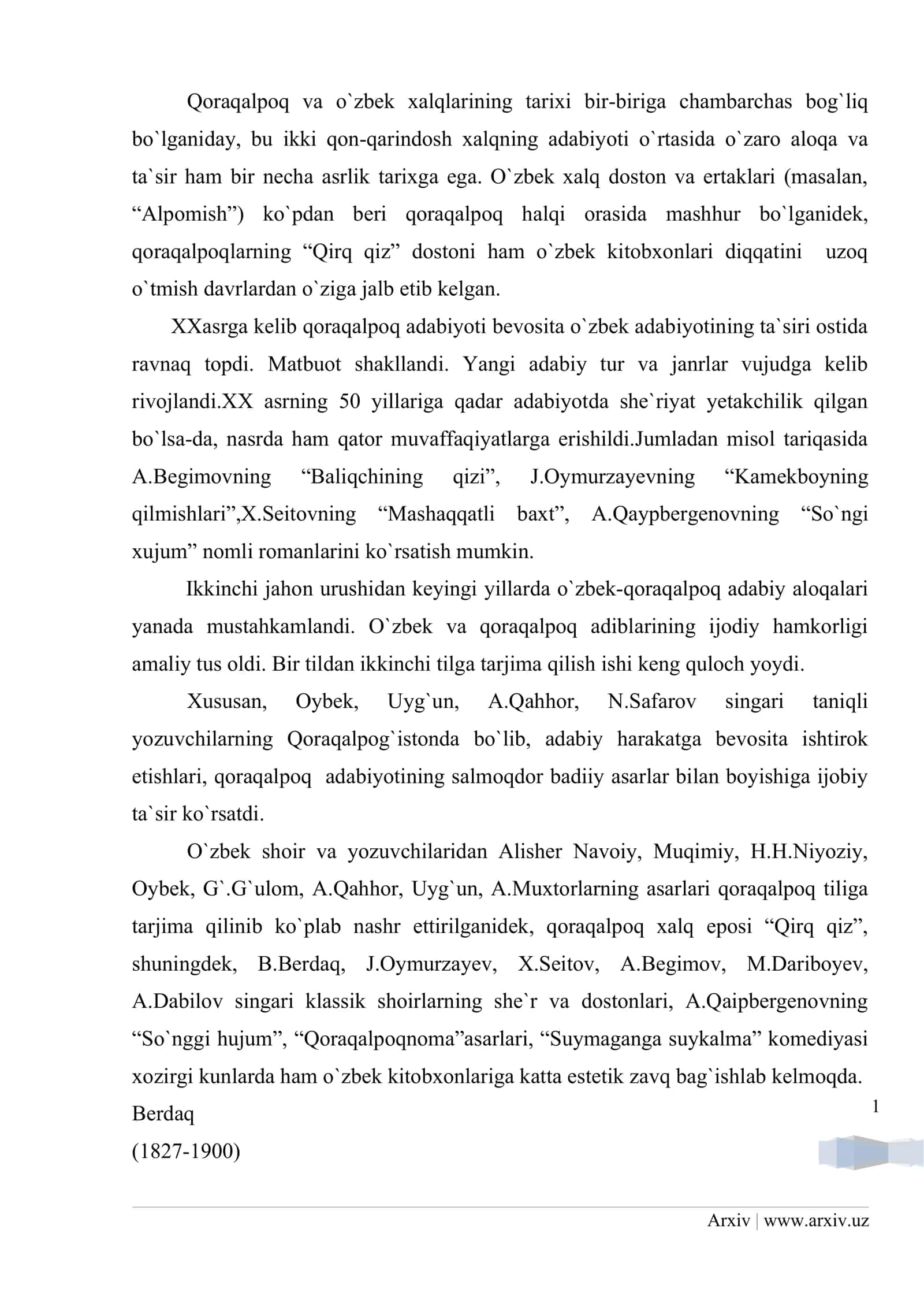 Qoraqalpoq adabiyoti 3