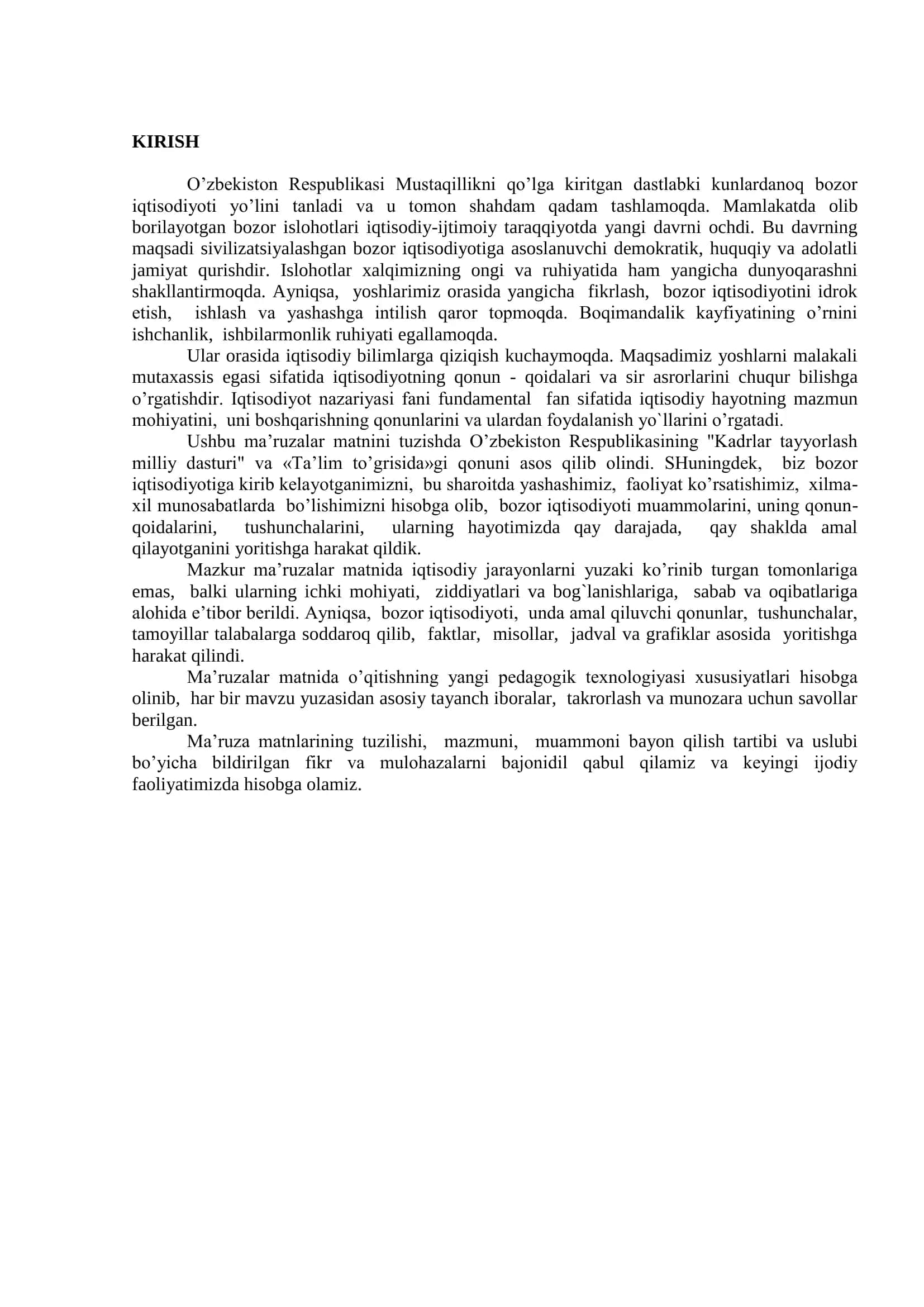 IQTISODIYOT NAZARIYASI 3