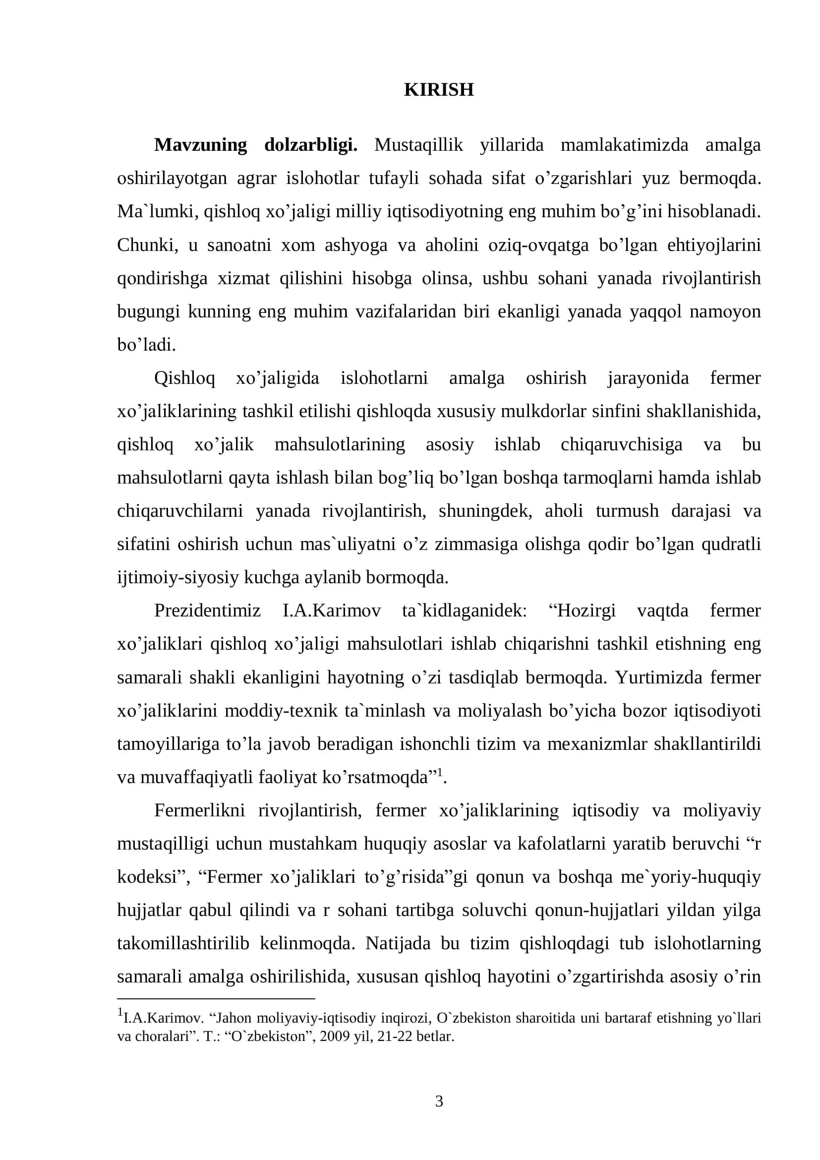 Agrar tarmoqni barqaror rivojlantirishning zaruriyati va o’ziga xos xususiyatlari 3