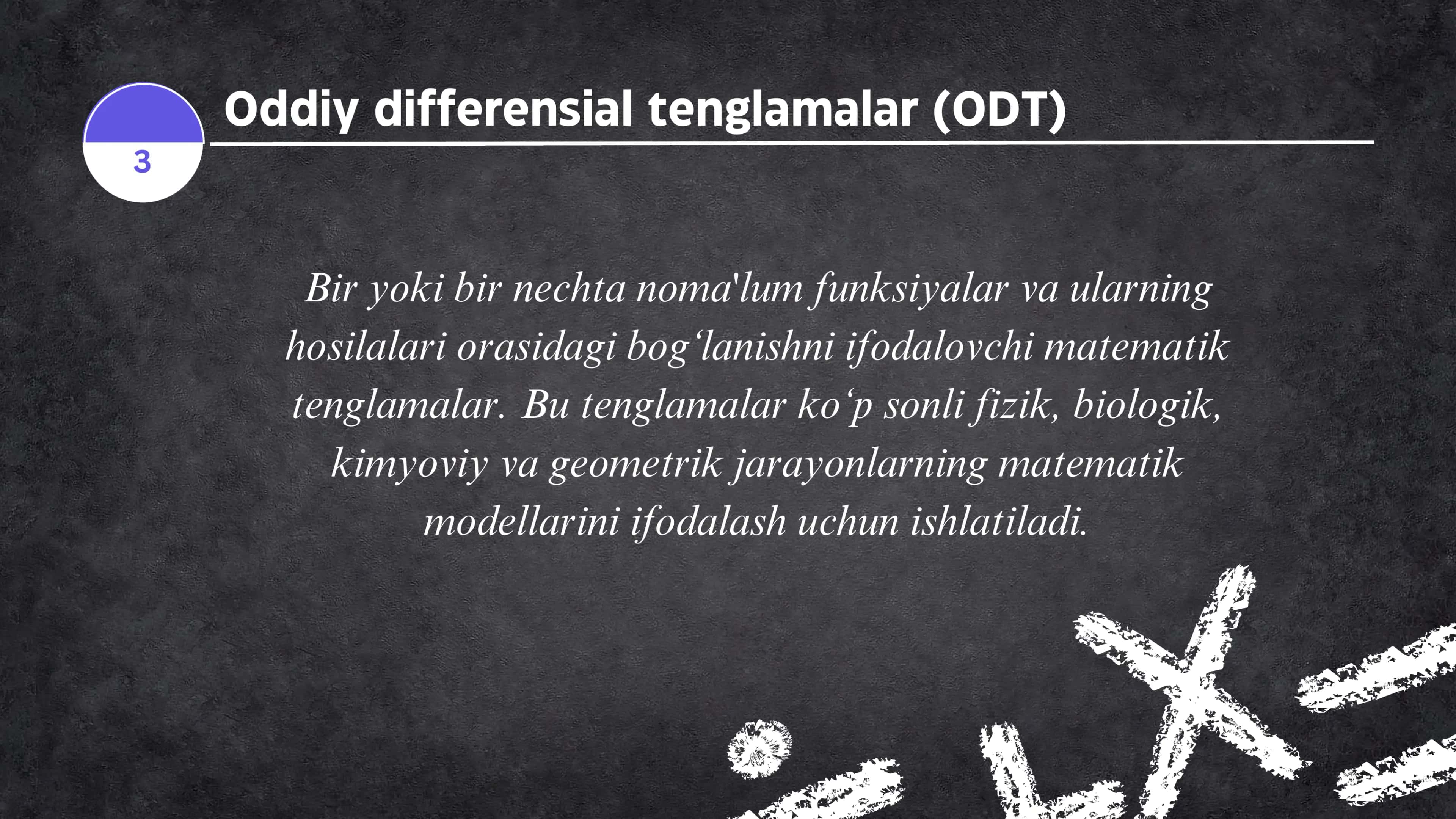 Oddiy differensial tenglamalar 3