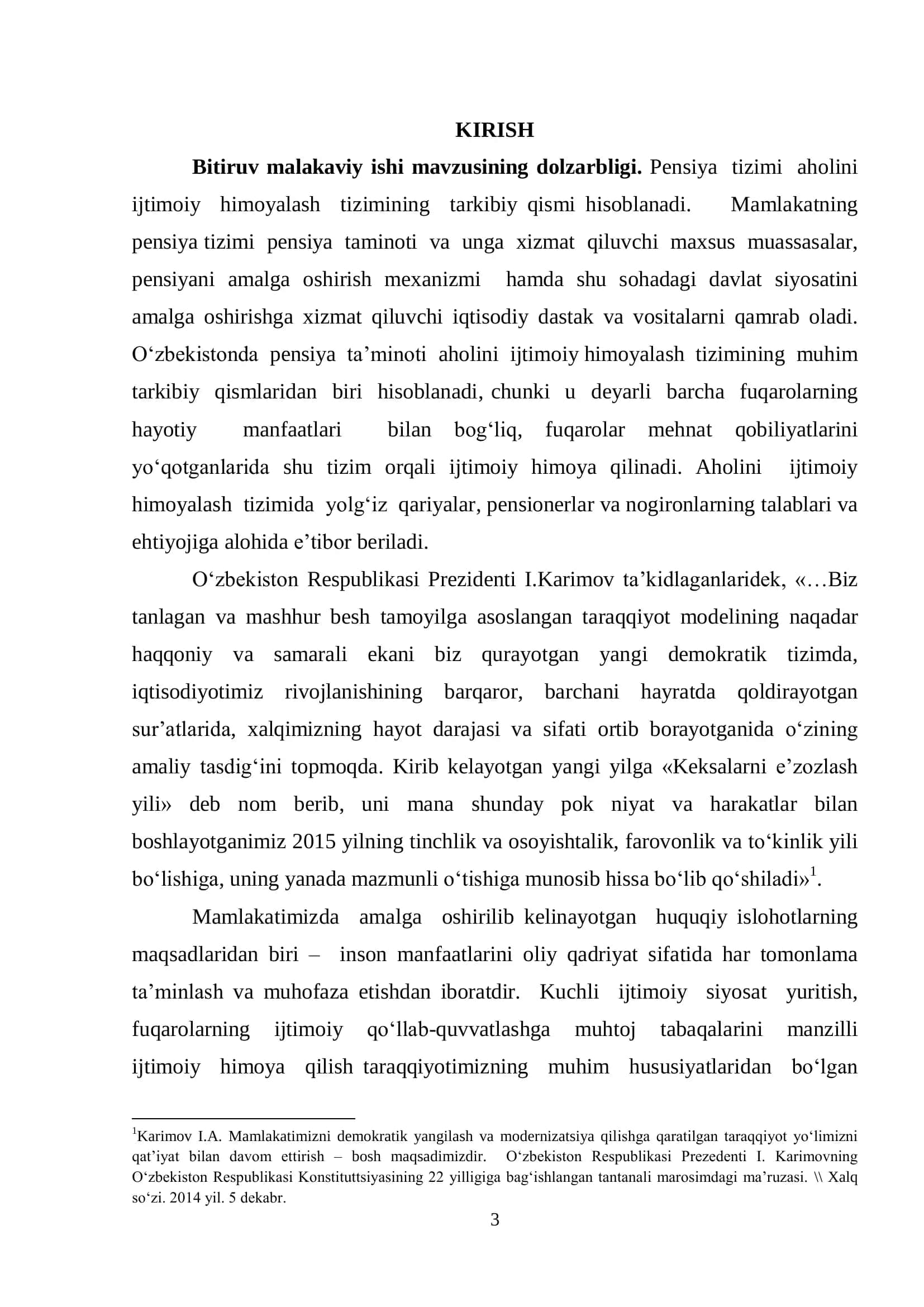 JAHONDAGI PENSIYA TA’MINOTI TIZIMLARI, ULARNING O‘ZIGA XOS XUSUSIYATLARI 3