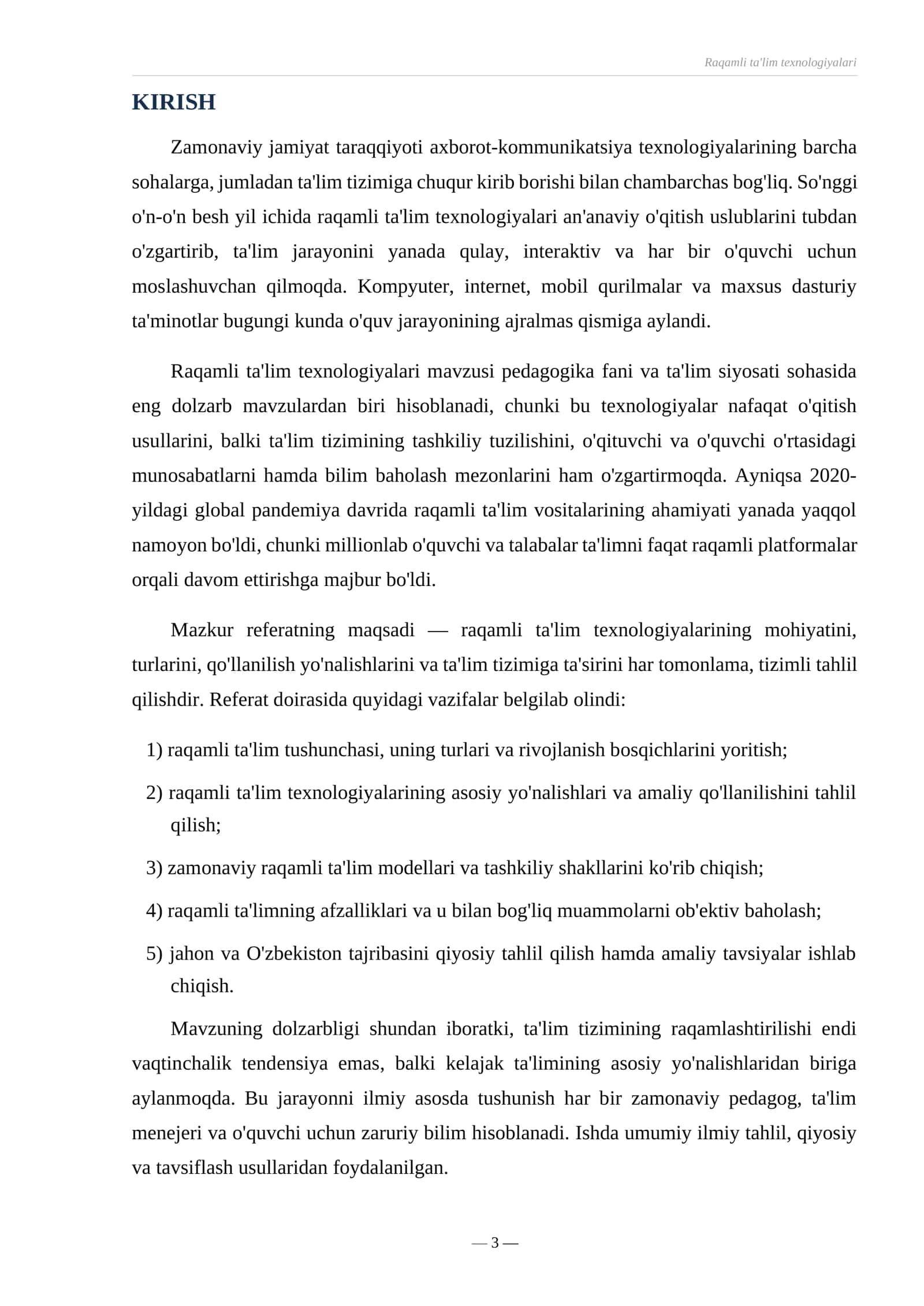 Referat Raqamli ta’lim texnologiyalari 3