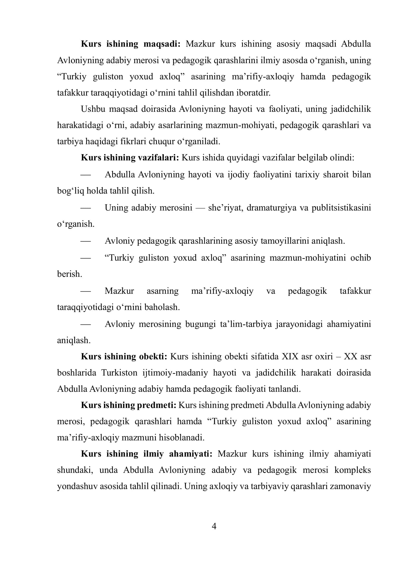 ABDULLA AVLONIY ADABIY MEROSI. PEDAGOGIK ASARLARI. “TURKIY GULISTON YOXUD AXLOQ” 3