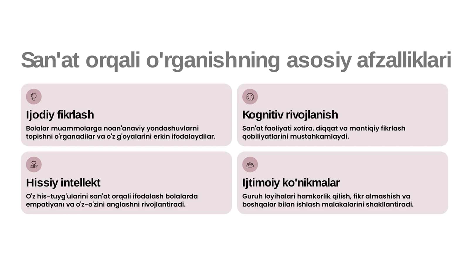 Boshlang'ich ta'limda san'at orqali ijodiy o'rganish 3