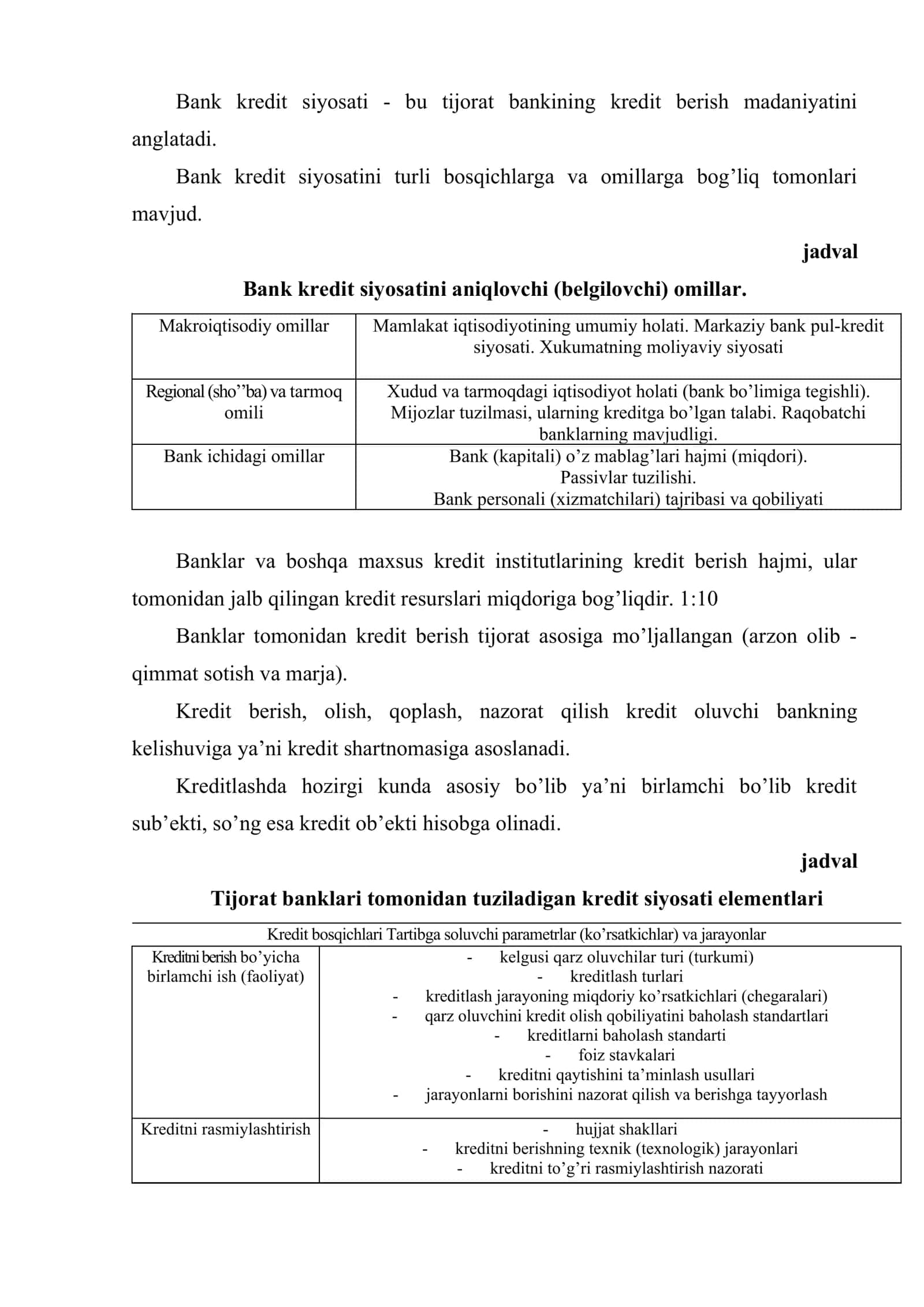 Kreditlash jarayonlari va ularning bosqichlari 3