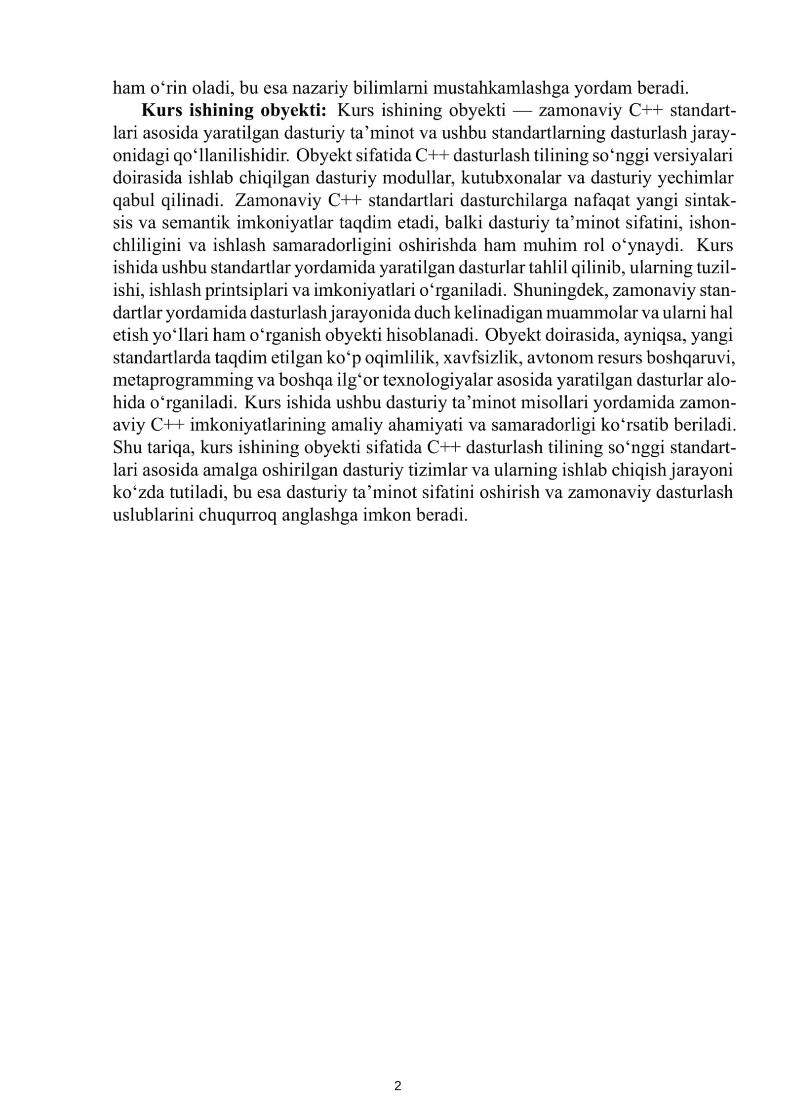 BOB. C++20 Standartining Yangiliklari 3
