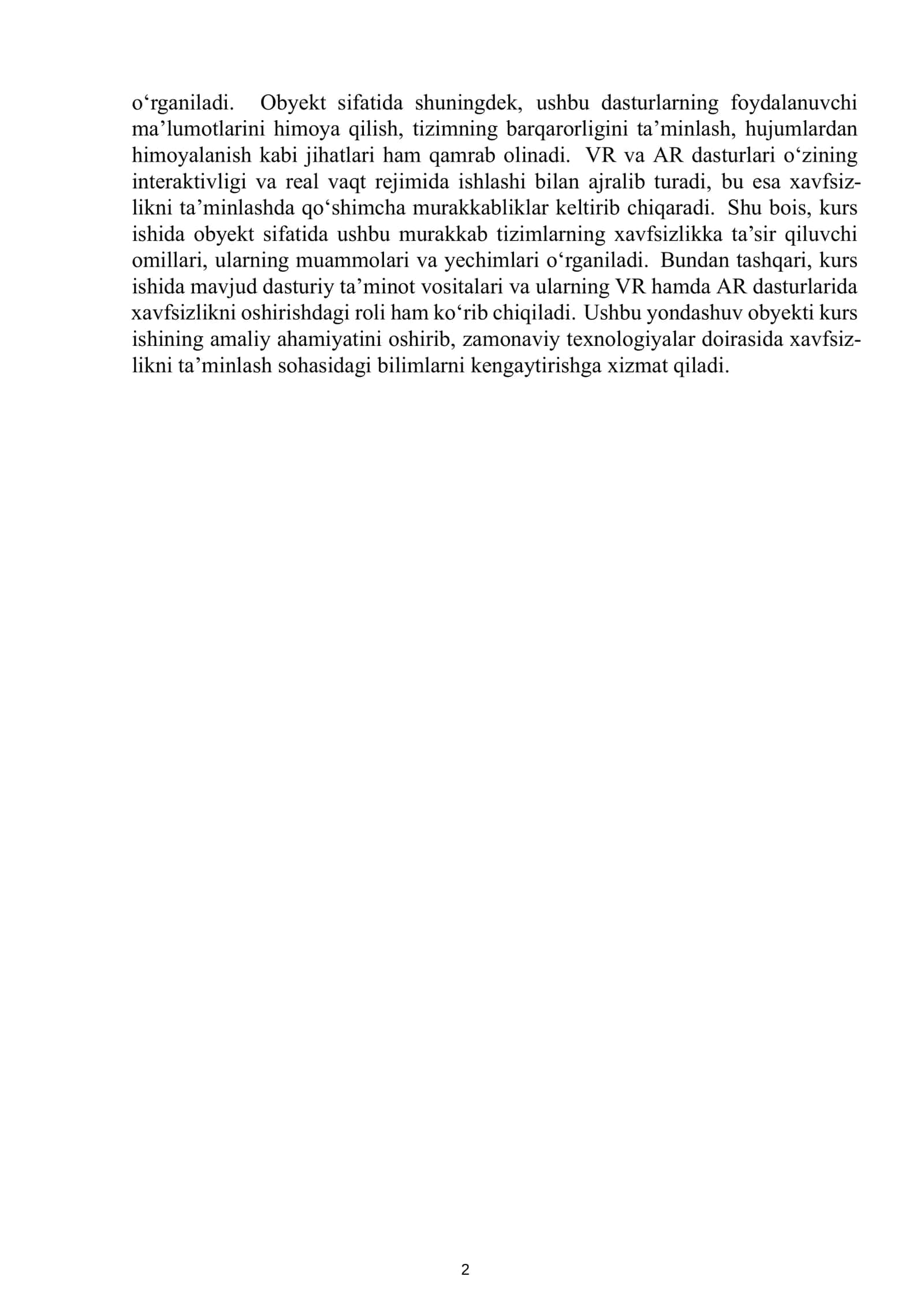 Kengaytirilgan Virtual Reallik Dasturlarini Ishlab Chiqish 3