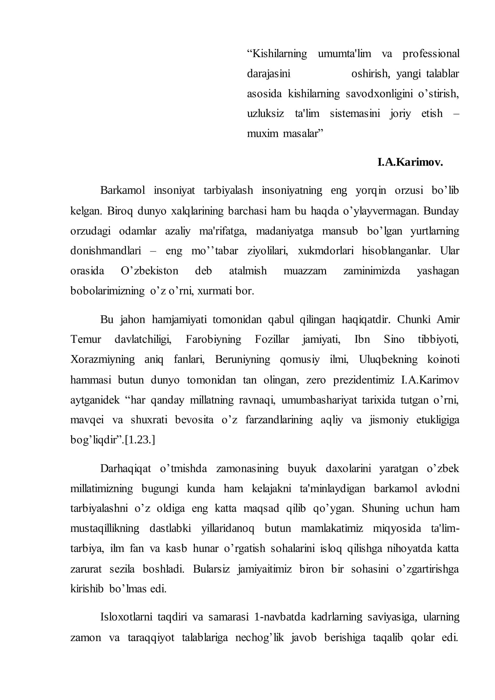 O’zbek va ingliz tillarida makon ifodalovchi deyiktik til vositalari va ularning hususiyatlari 3