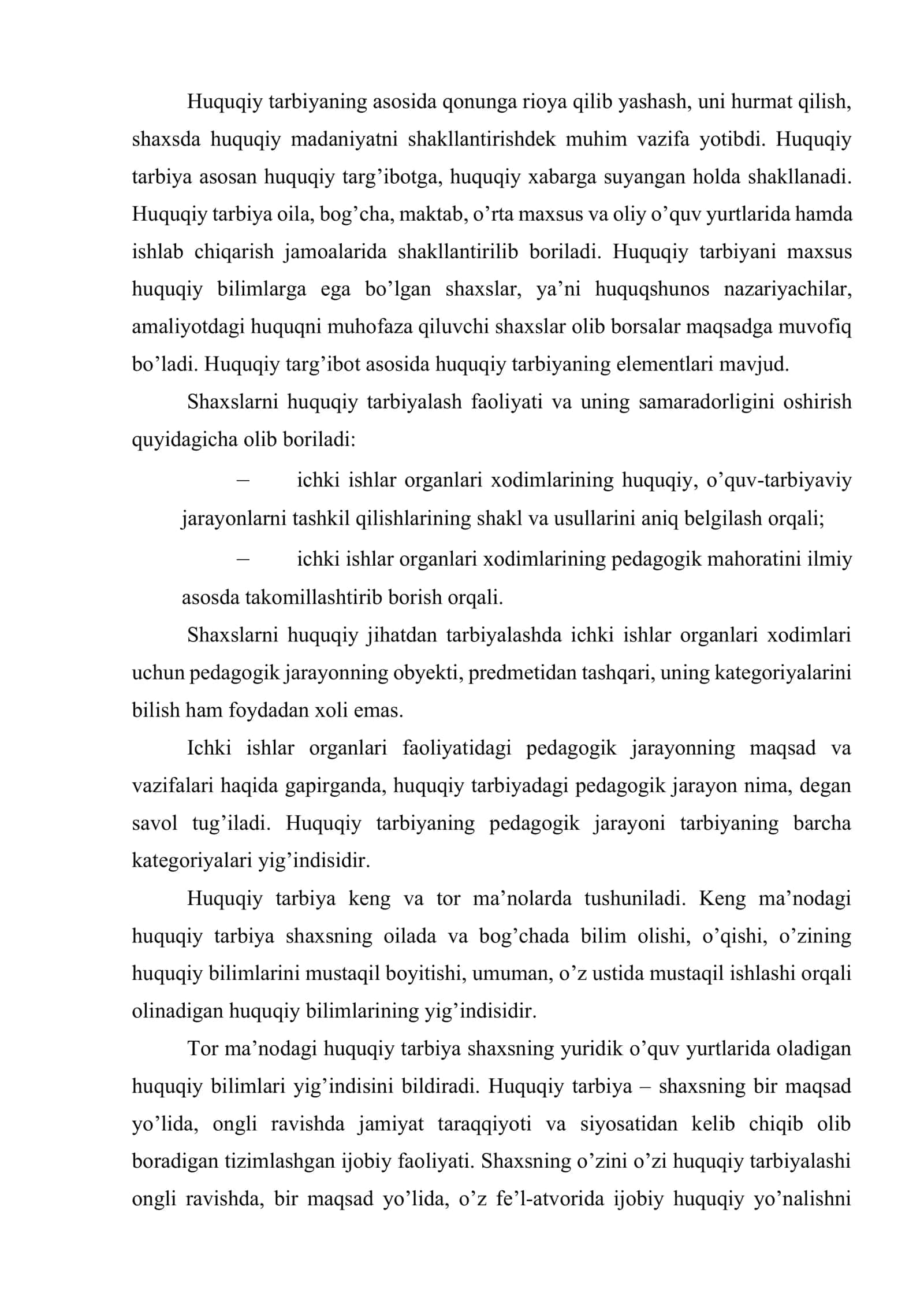 Fuqarolarni huquqiy tarbiyalashning pedagogik asoslari va huquqiy targ’ibot 3