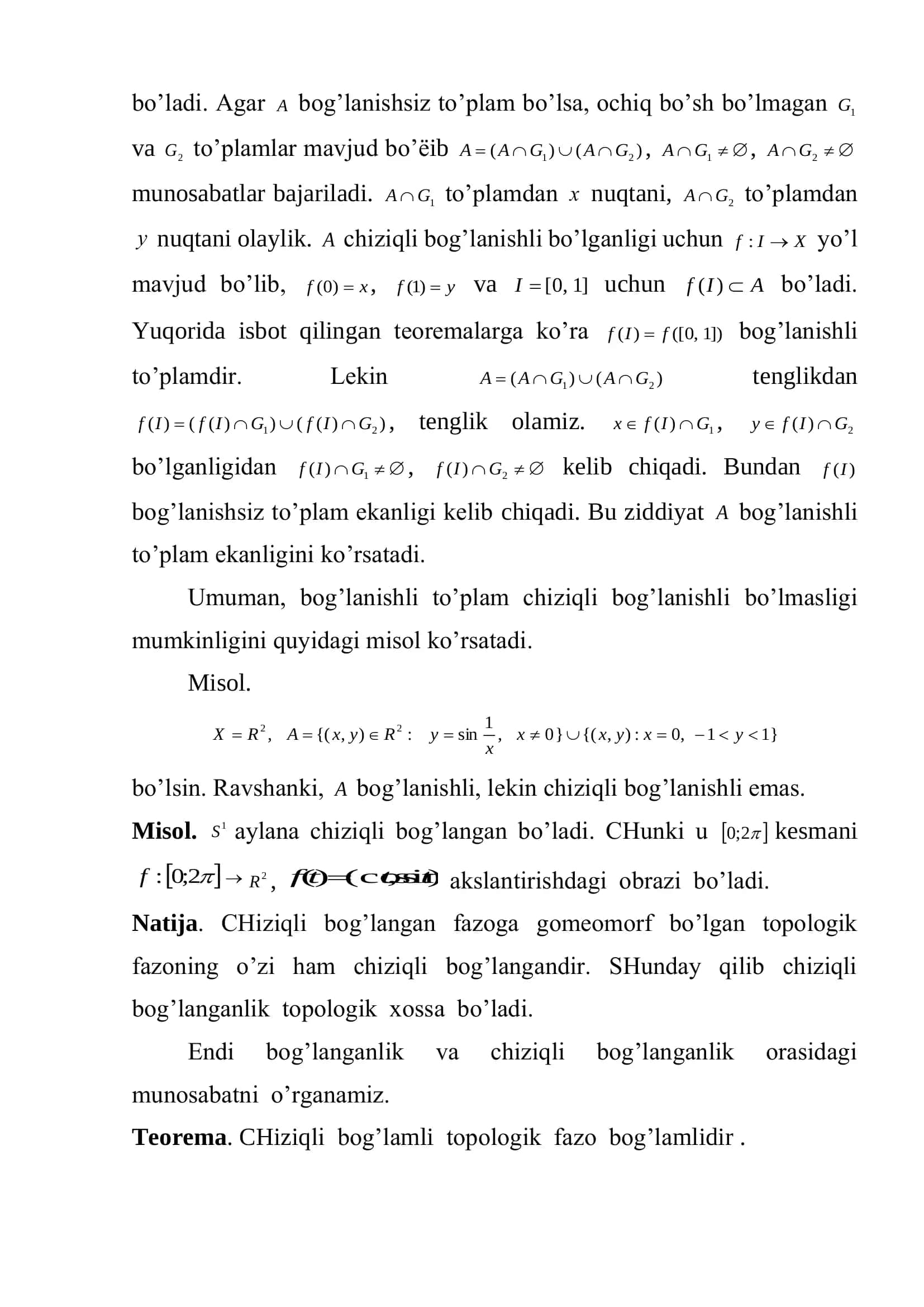 Chiziqli bog’lamlilik 3