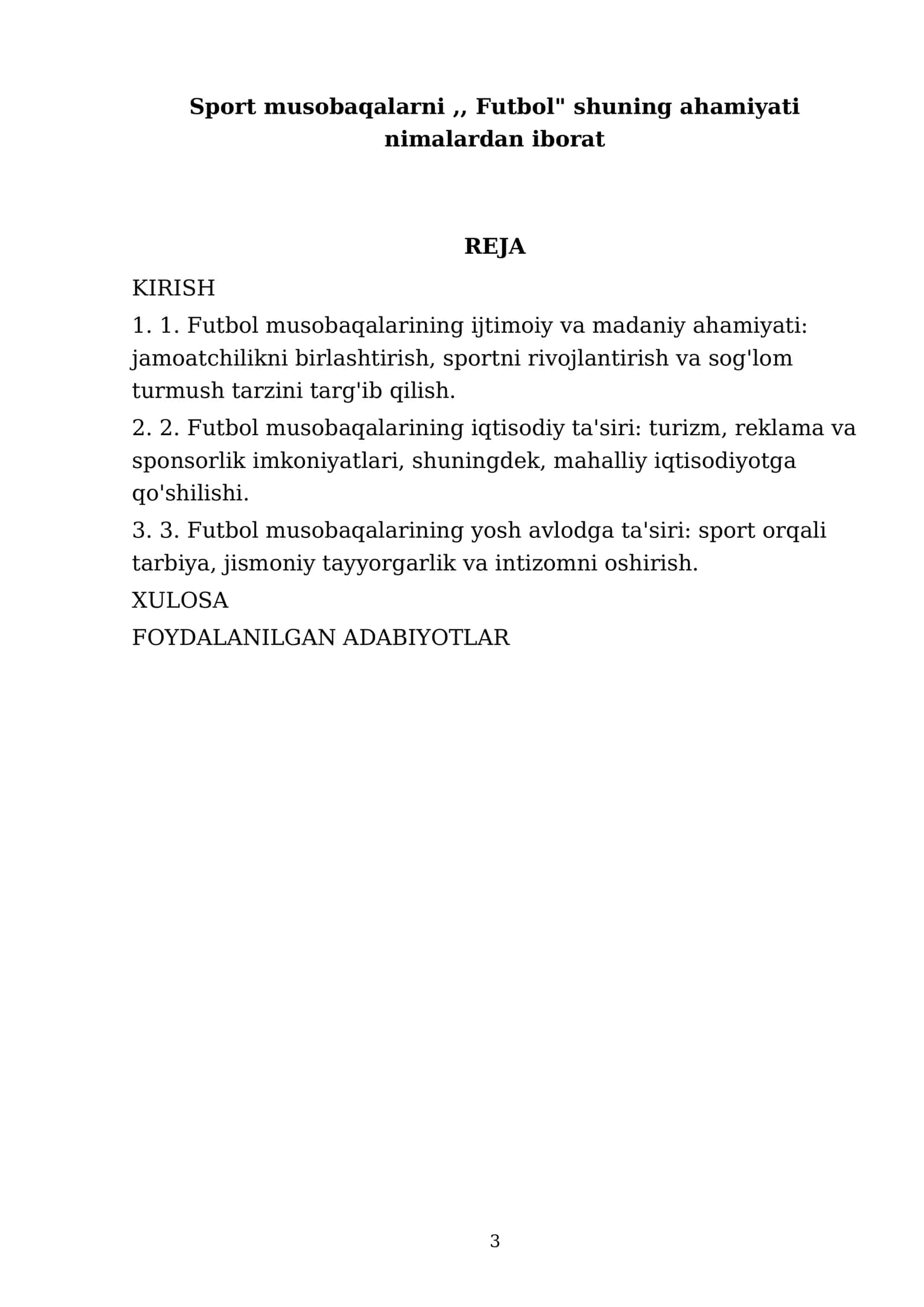 Sport musobaqalarni,, Futbol" shuning ahamiyati 3