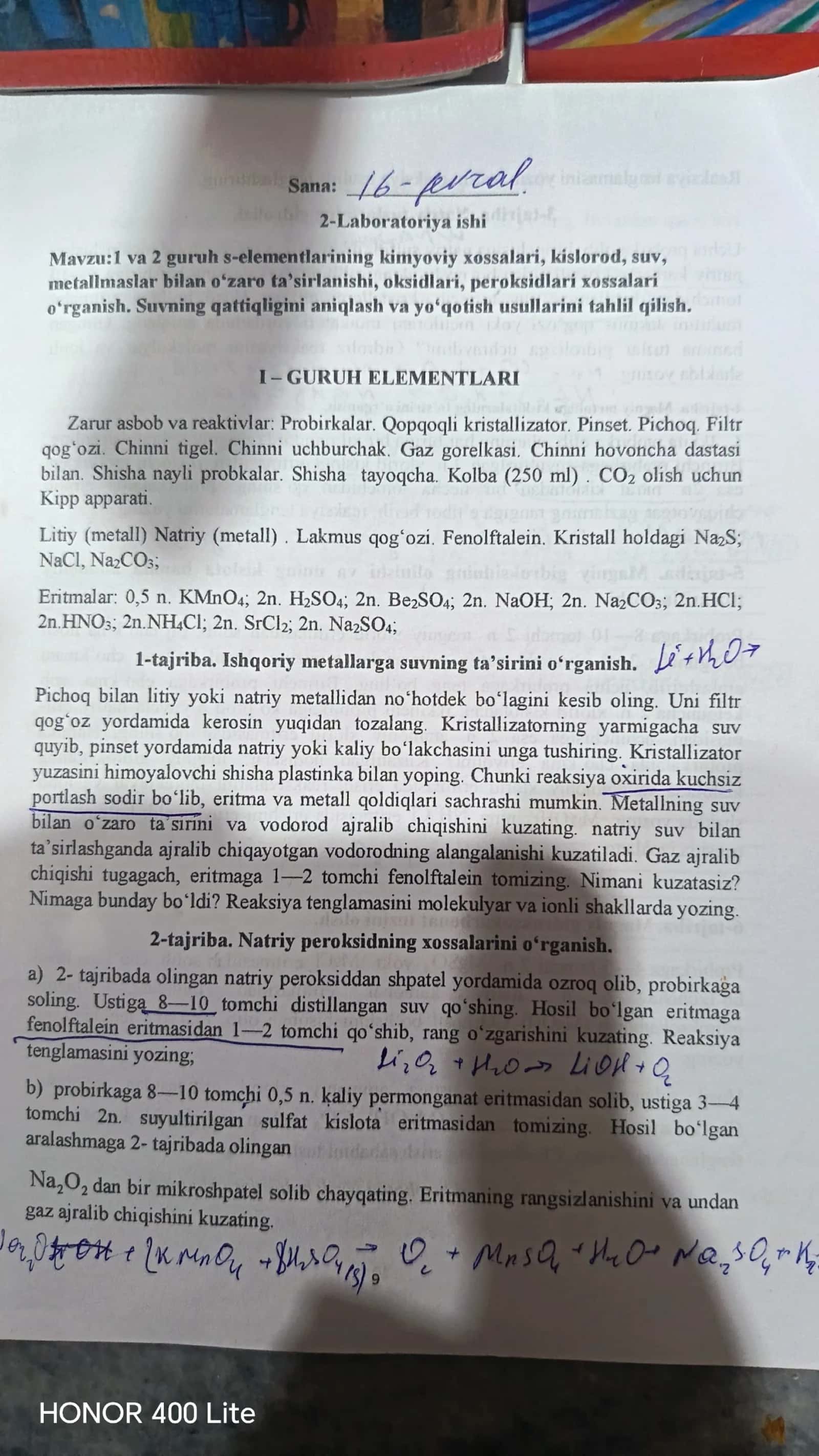Kimyodan Laboratoriya savollari javoblari bilan birga 3
