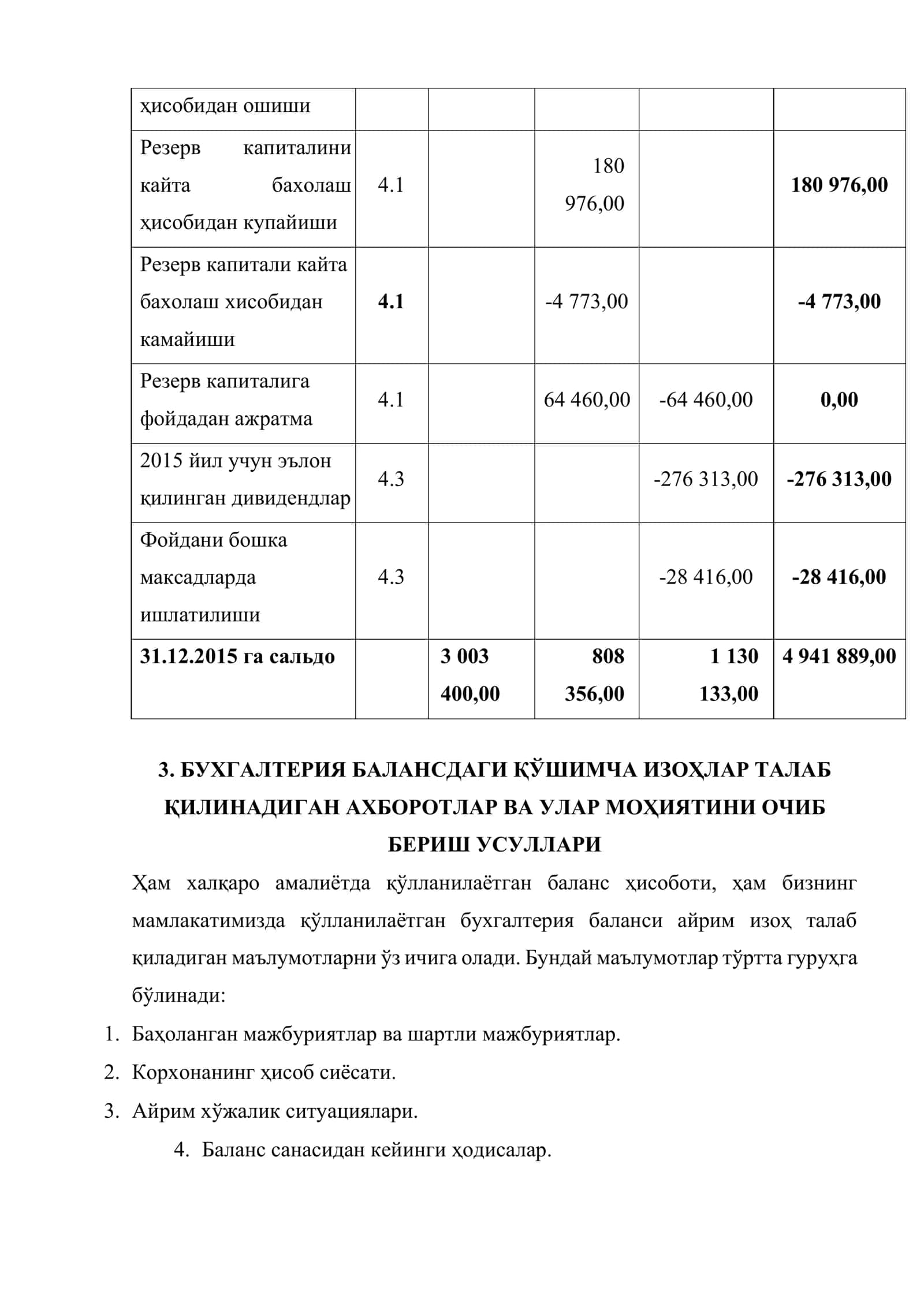Хусусий капитал тўғрисида ҳисоботни тузиш 3