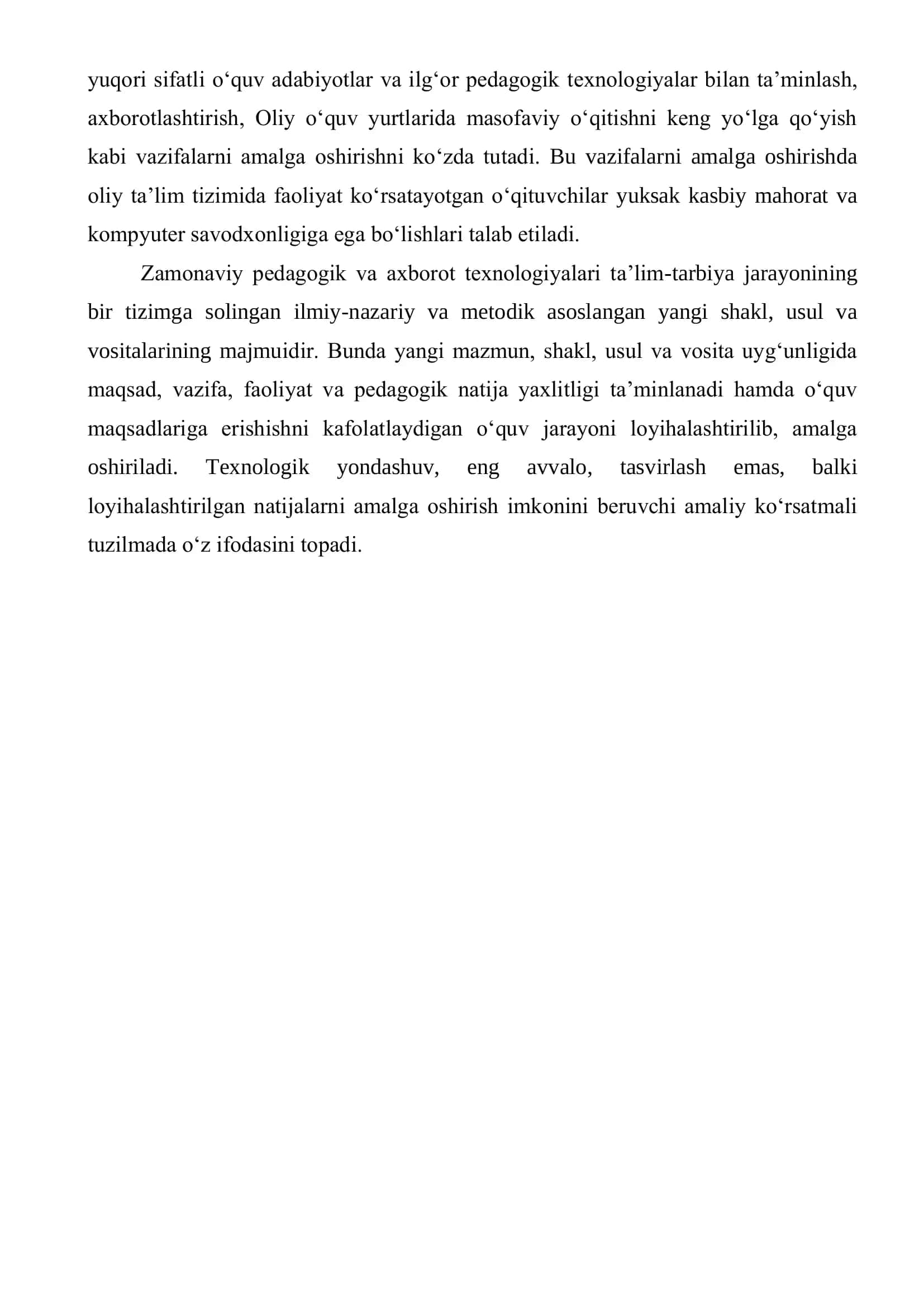 Pedagogik texnologiyalarni o’qitishda qo’llaniladigan uslublar 3