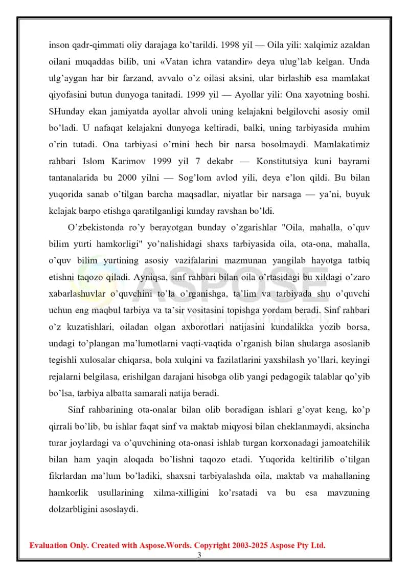 OILA BILAN IJTIMOIY PEDAGOGIK FAOLIYAT 3