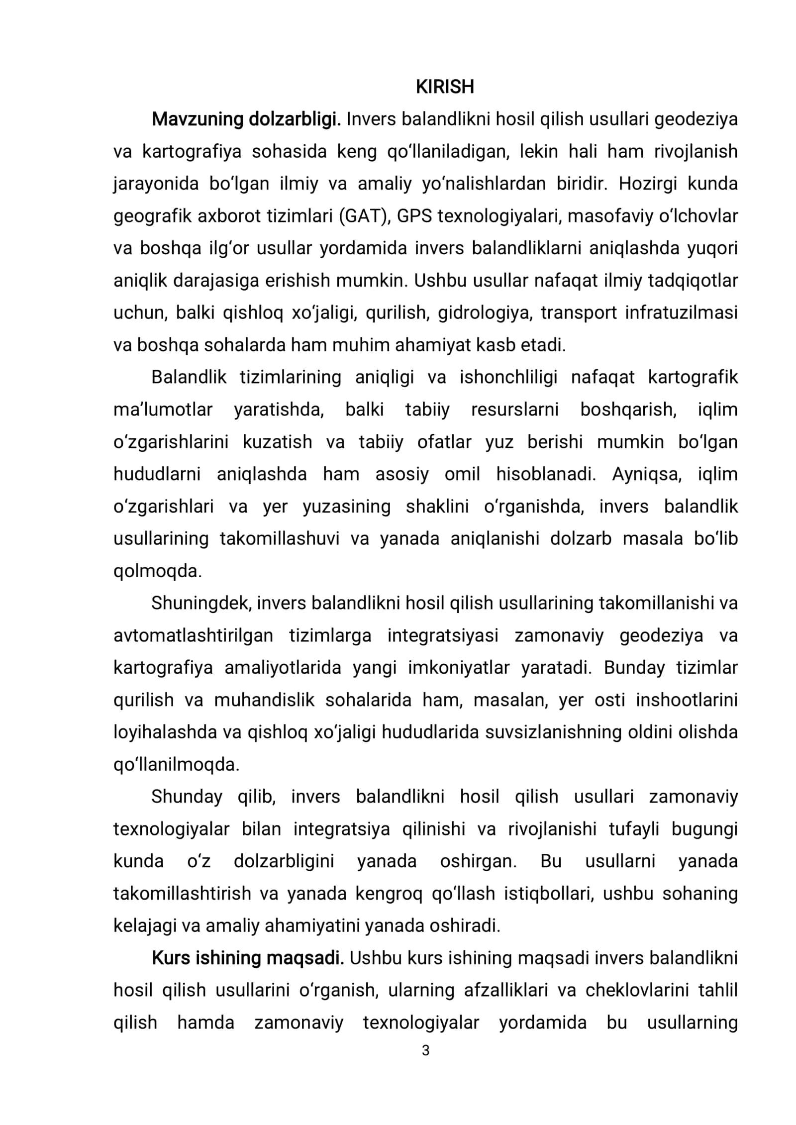 LAZER FIZIKASI FANIDAN KURS ISHI 3