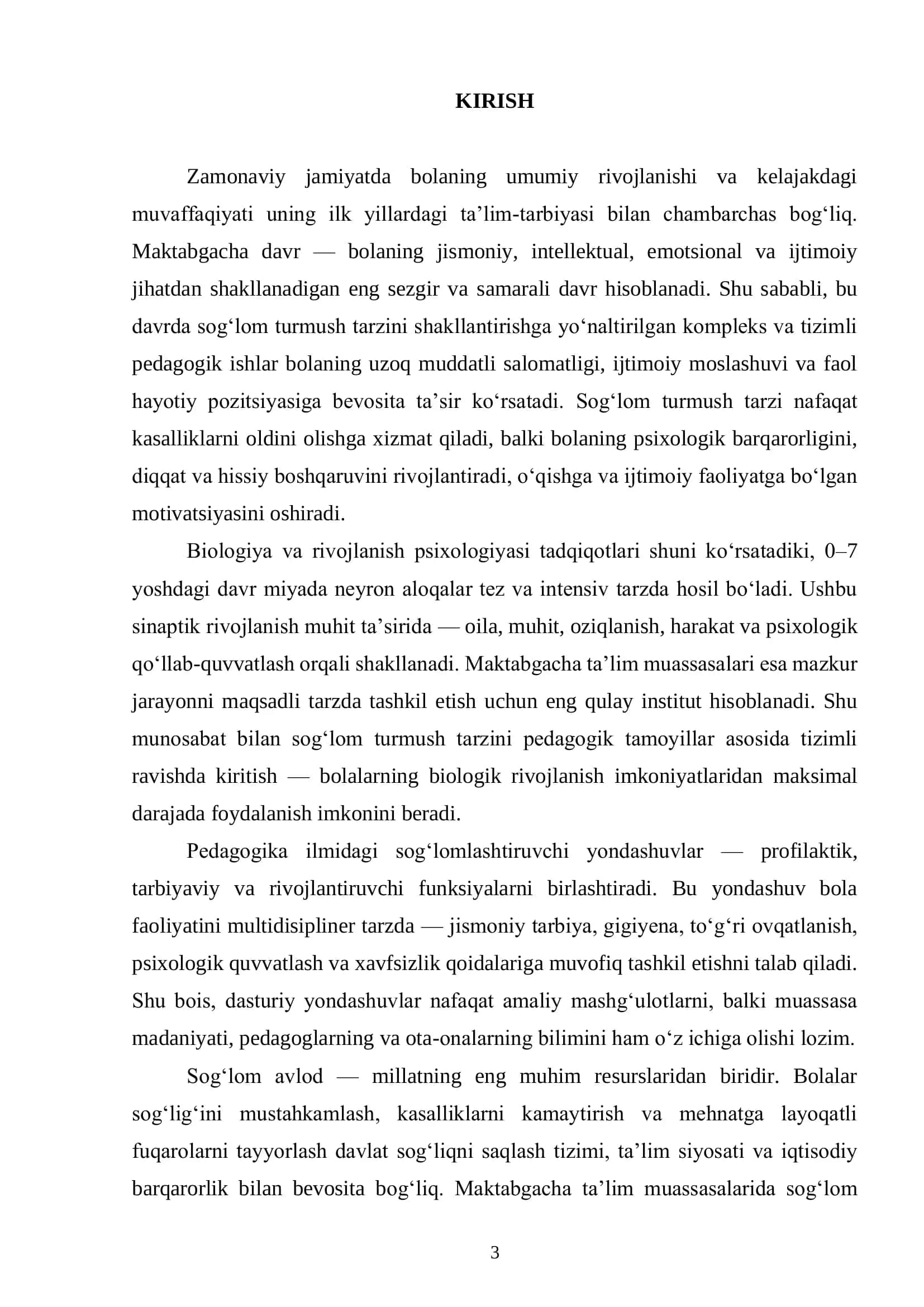 MAKTABGACHA TA’LIMDA PEDAGOGIK JARAYONLARNI LOYIHALASHTIRISH 3