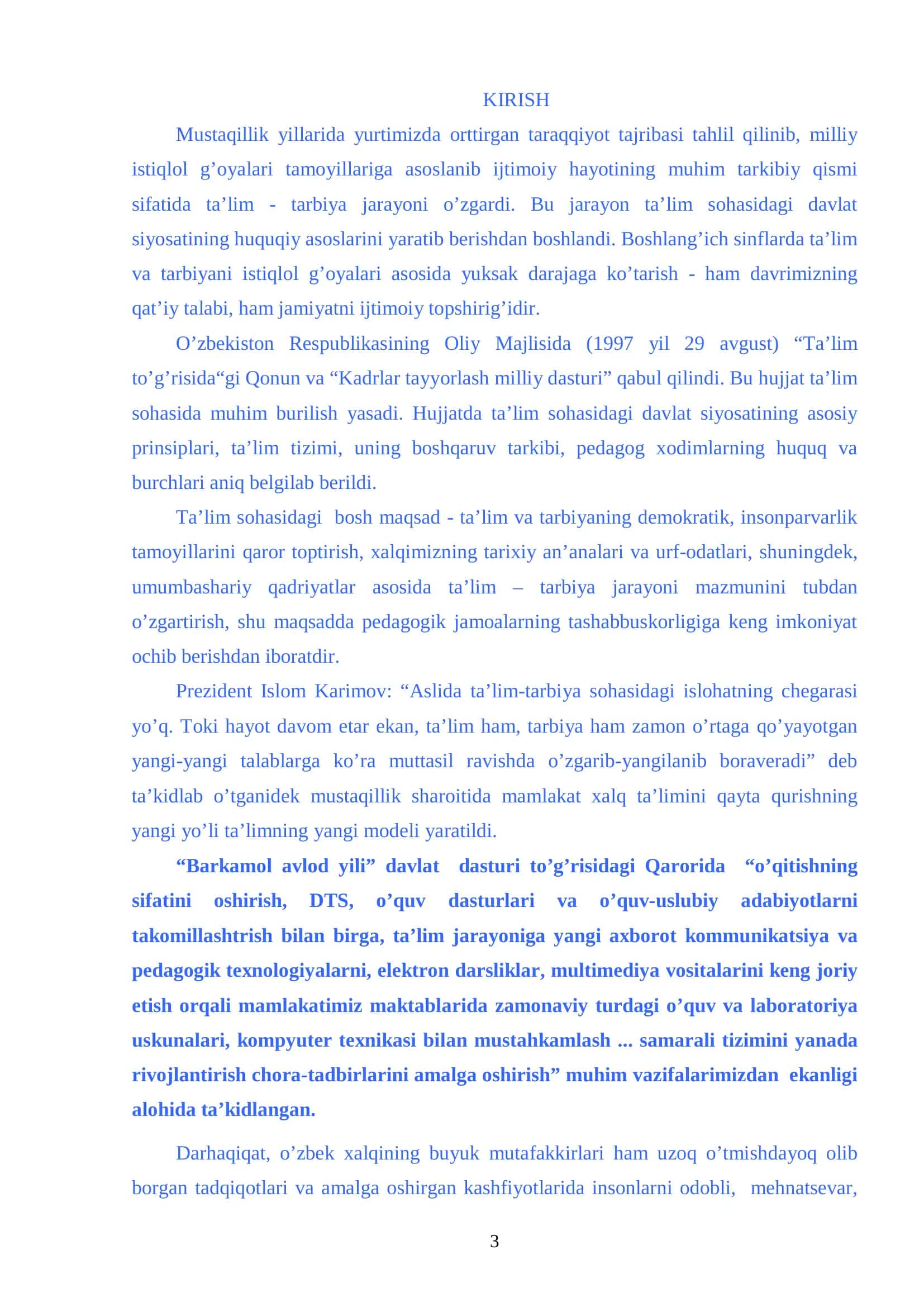 "Birinchi sinfda sonlarni raqamlashga o`rgatish" 3