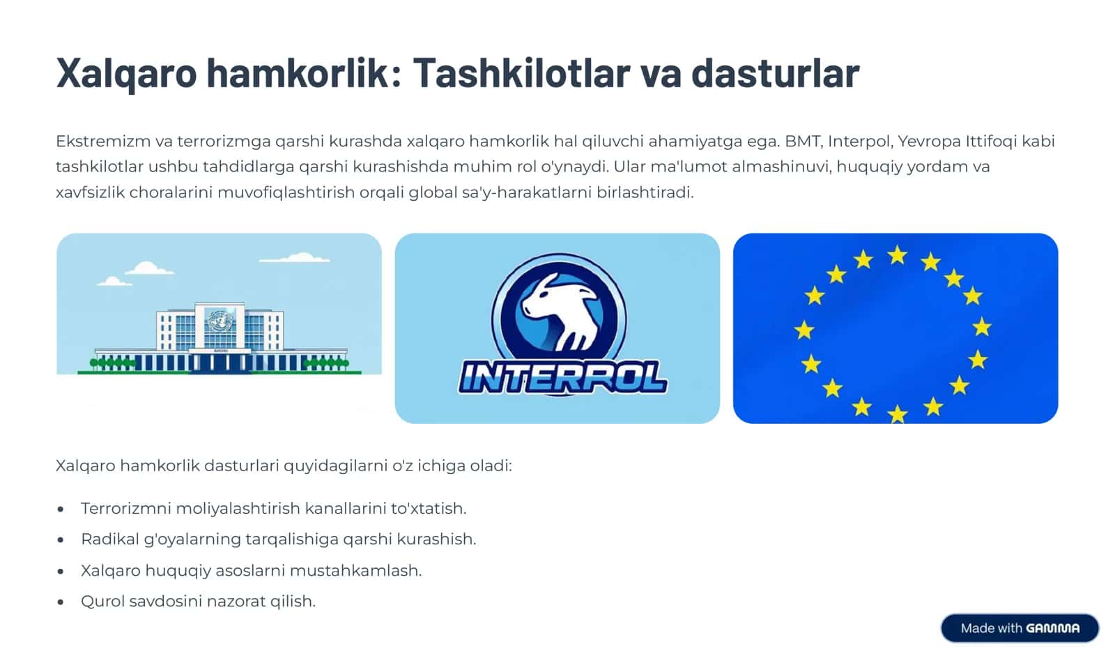 Ekstremizm va Terrorizmga qarshi kurashda jahon tajribasi 3