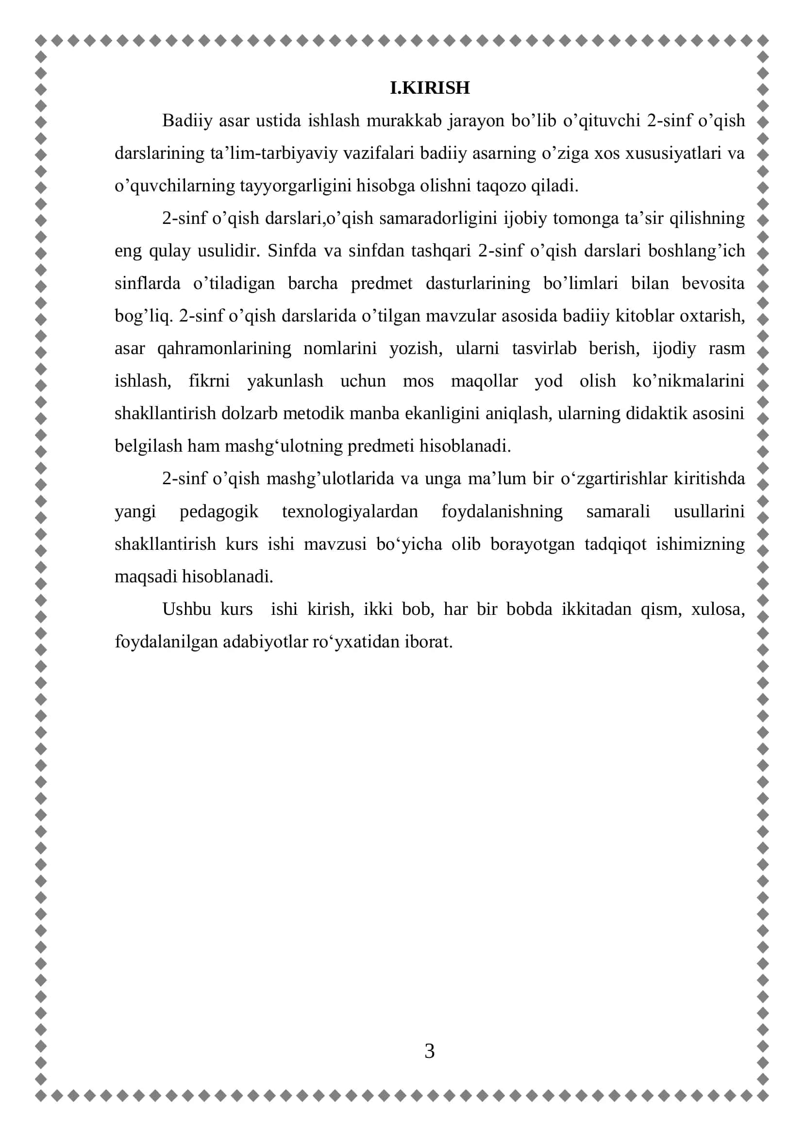 Ikkinchi sinf o’qish darsligini o’rgatishning mohiyati, mazmuni va tahlili 3
