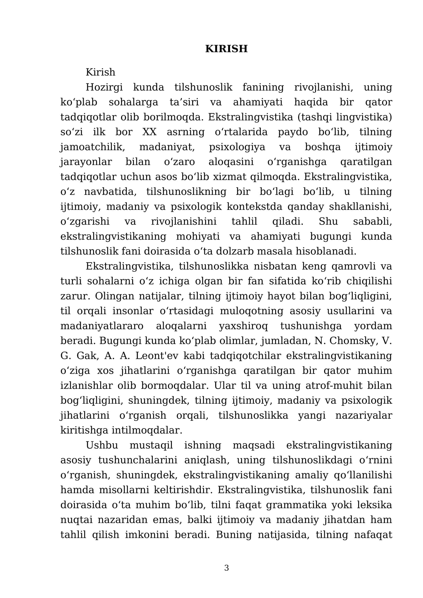 Ekstralingvistika (tashqi lingvistika) 3