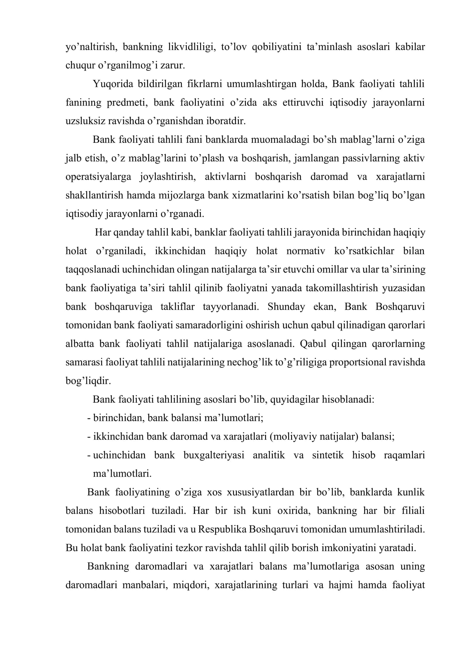 Tijorat banklari buxgalteriya hisobining hisobvaraqlar rejasi 3
