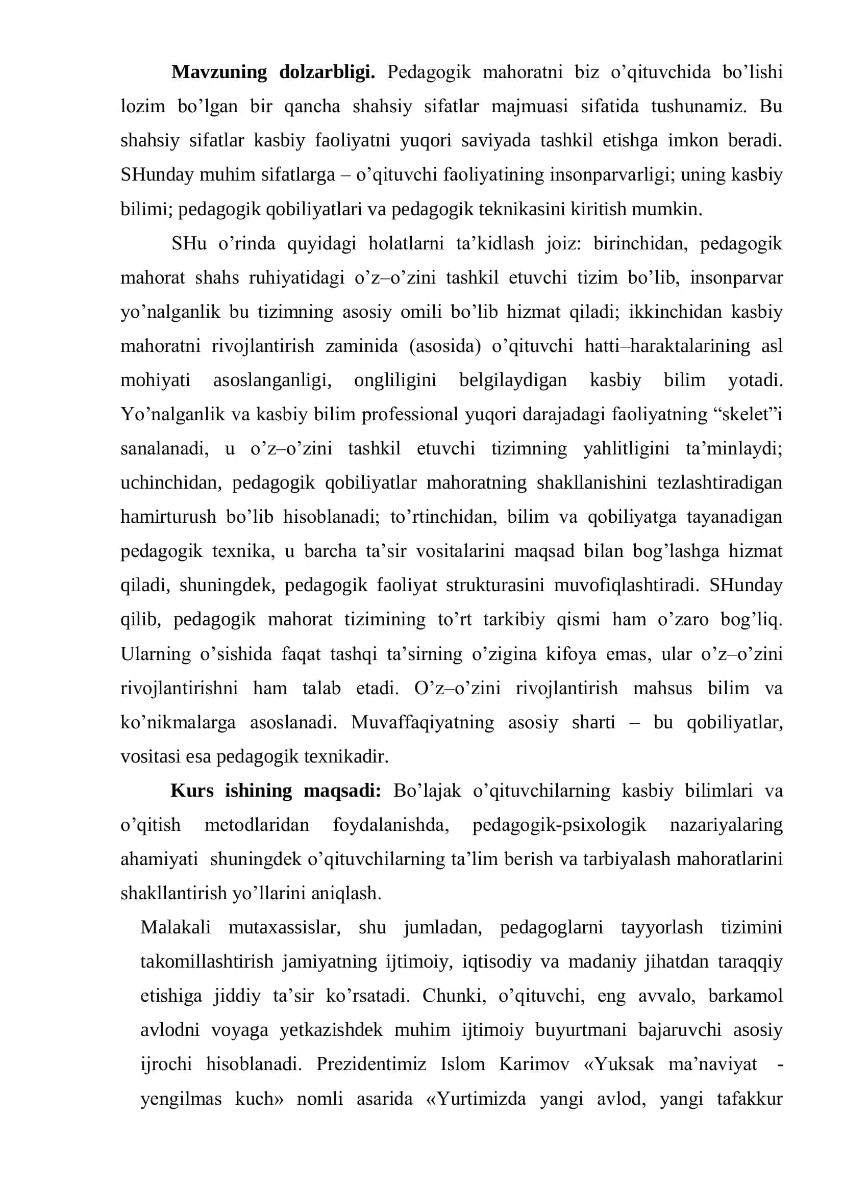 O’qituvchining kasbiga oid mahoratini shakllantirishda psixologik-pedagogik nazariyalarning ahamiyati 3