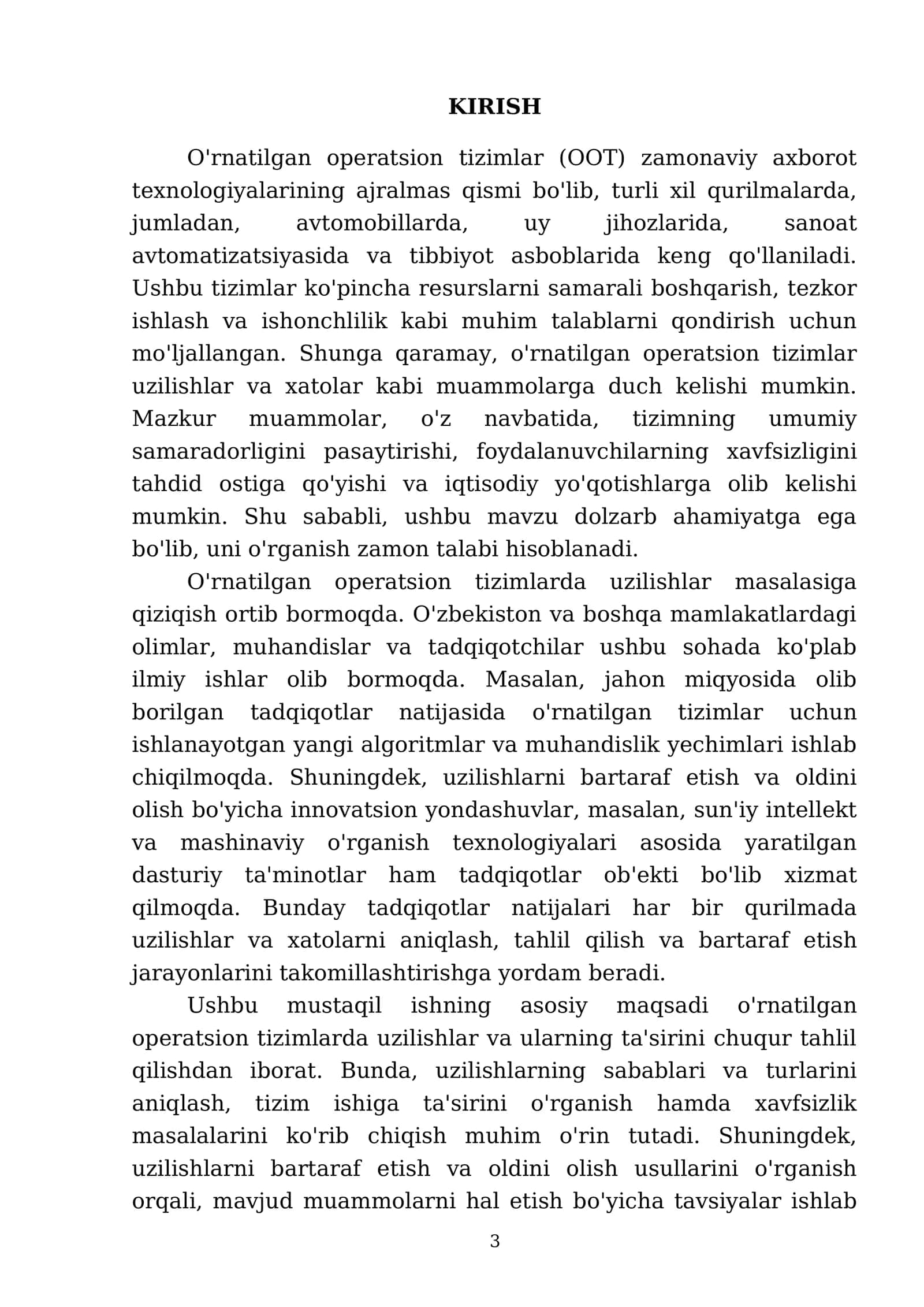 O'rnatilgan operatsion tizimlarda uzilishlar 3