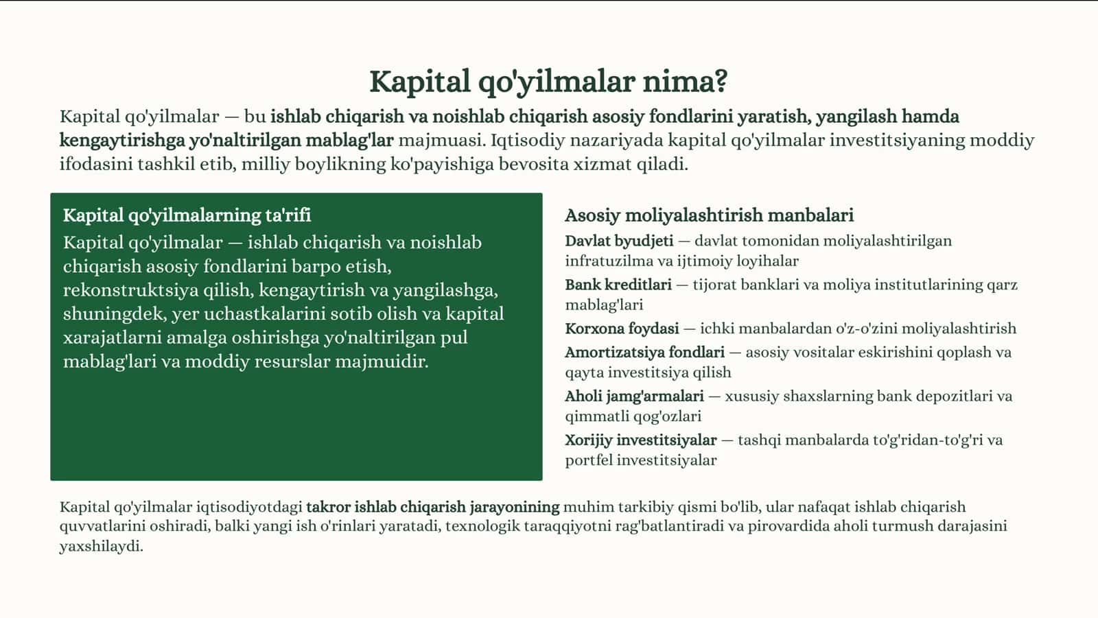 Kapital bozori va kapital qo'yilmalar 3