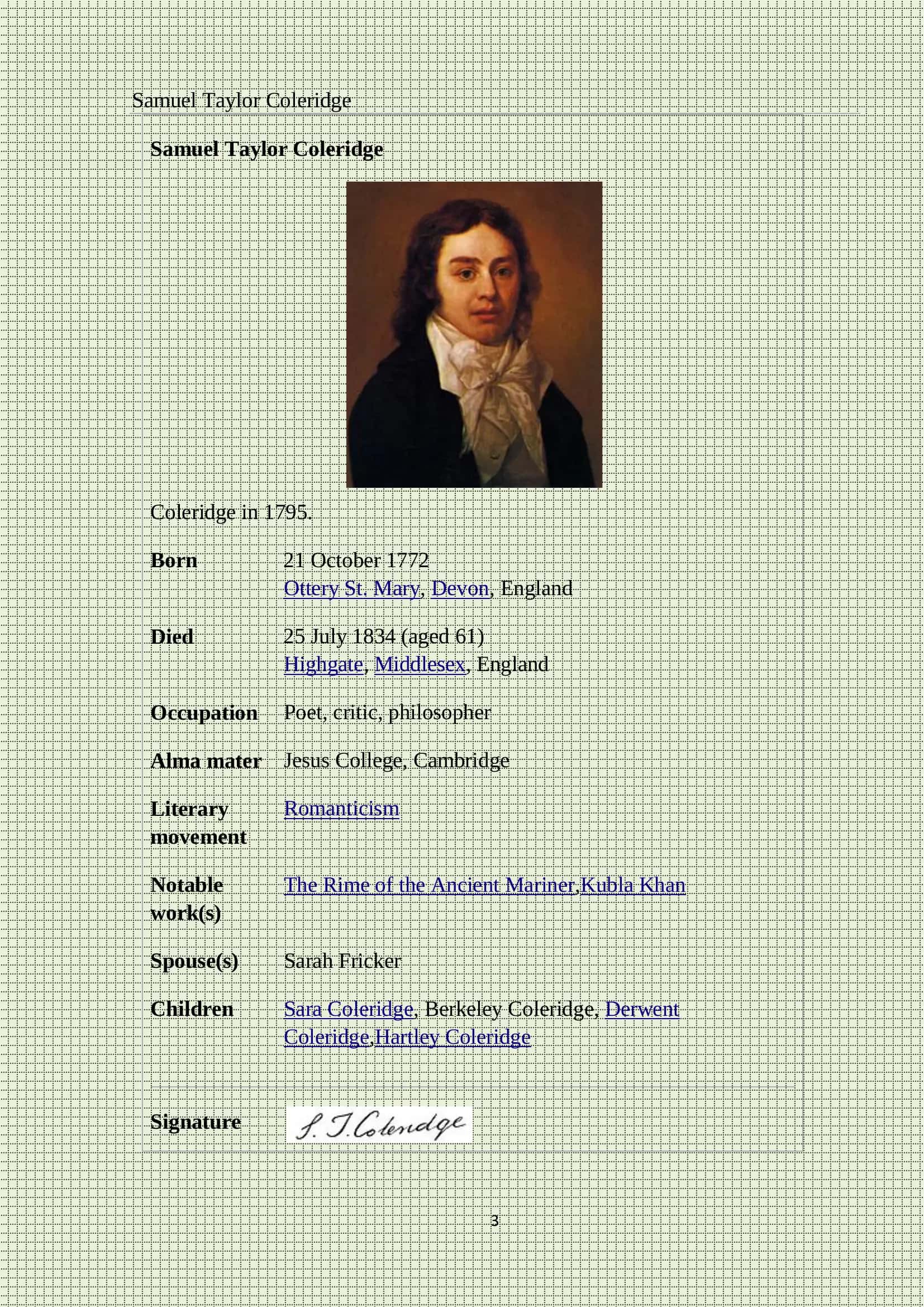 A Christmas Carol by Samuel Taylor Coleridge 3