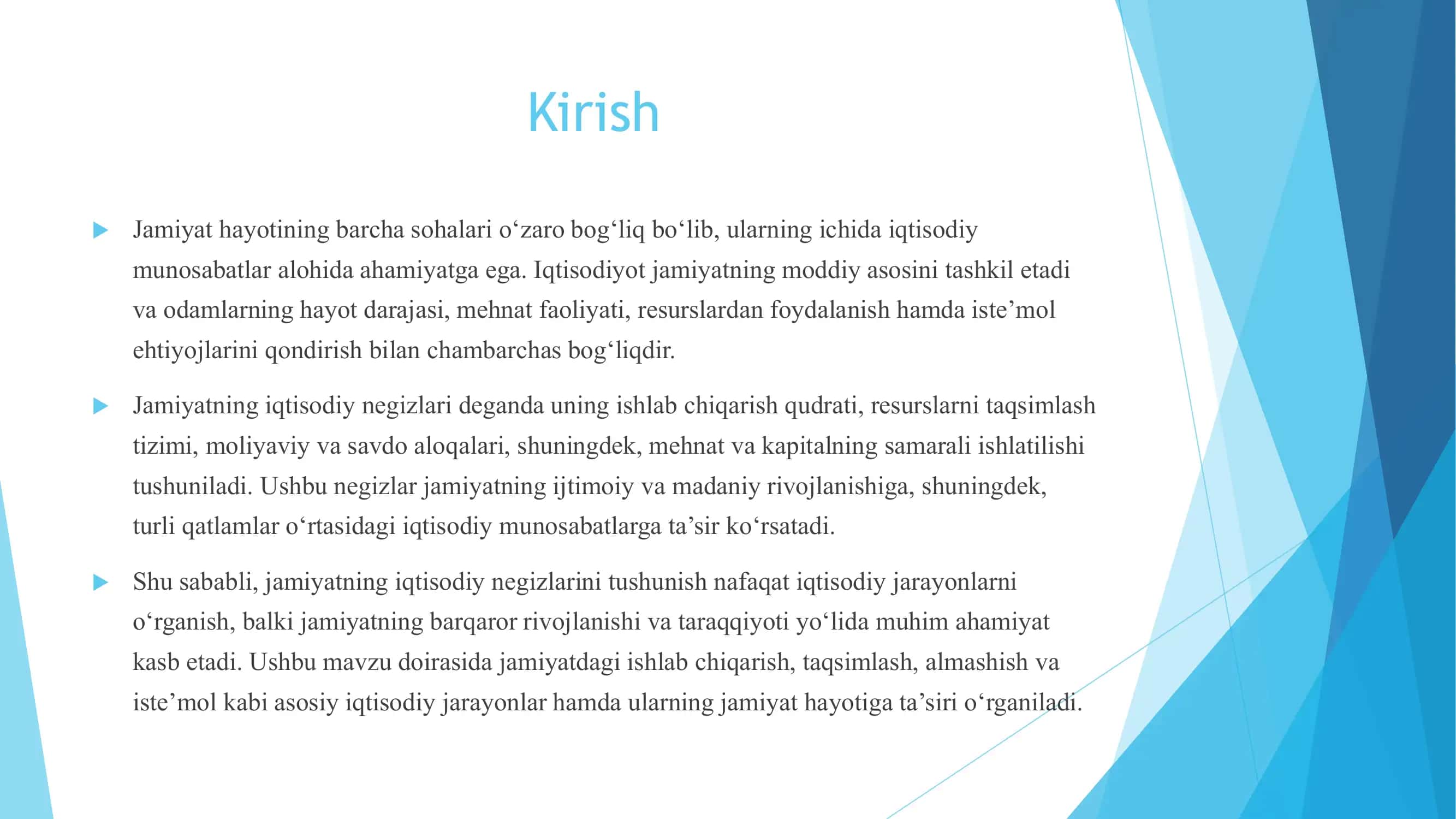 JAMIYATNING IQTISODIY NEGIZLARI 3