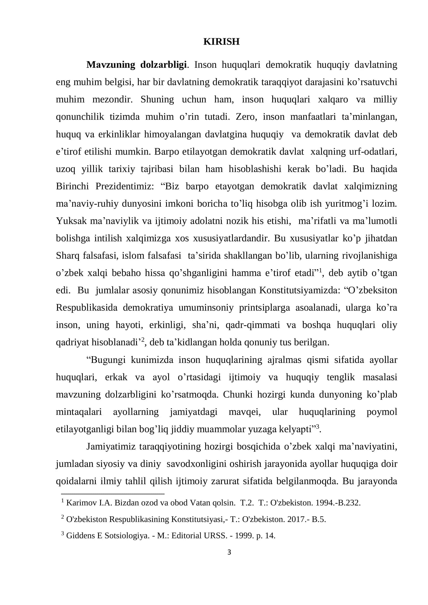 АYOL HUQUQLАRINI HIMOYА QILISH: XАLQАRO 3