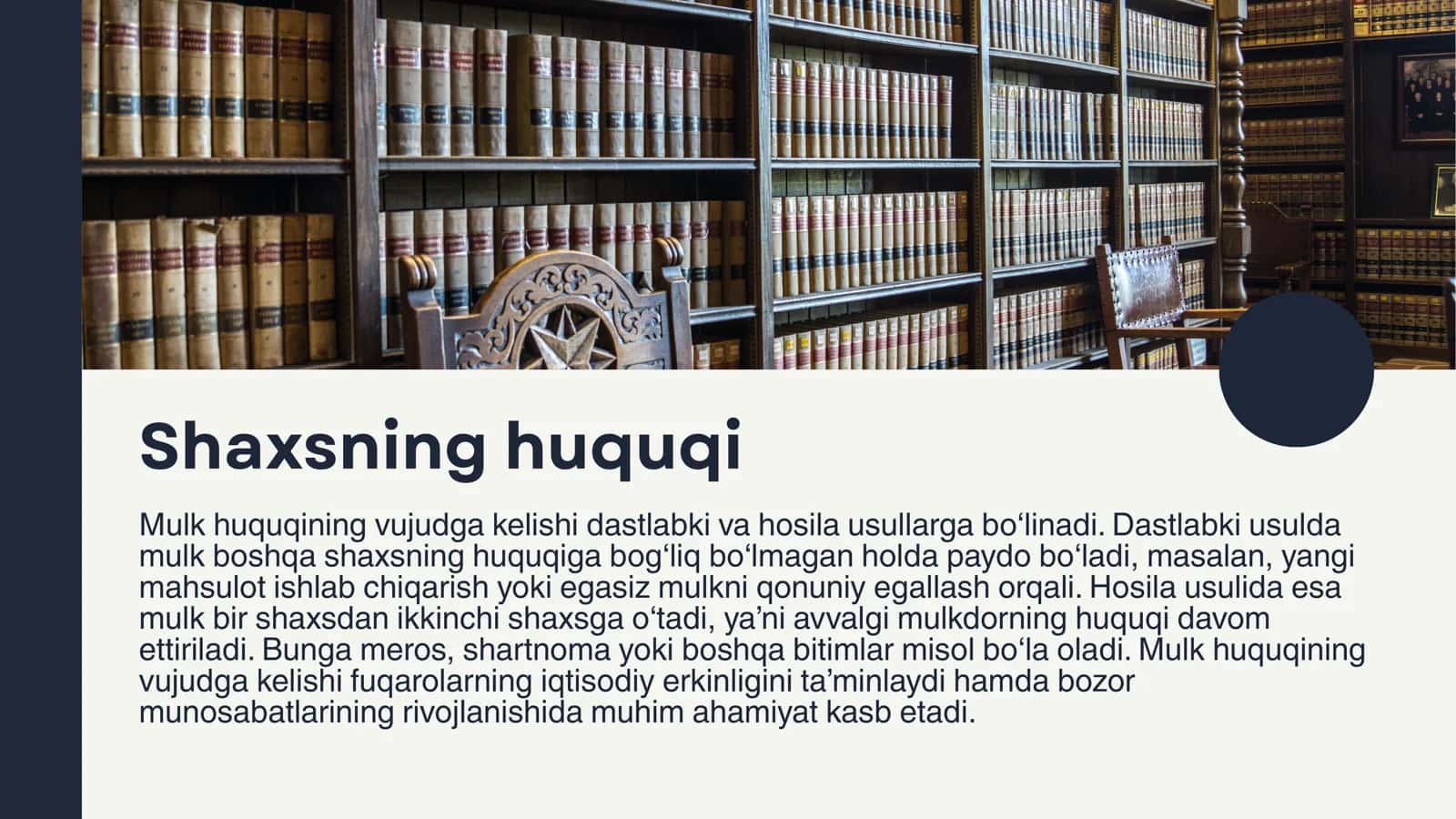 Mulk huquqining vujudga kelish asoslari 3