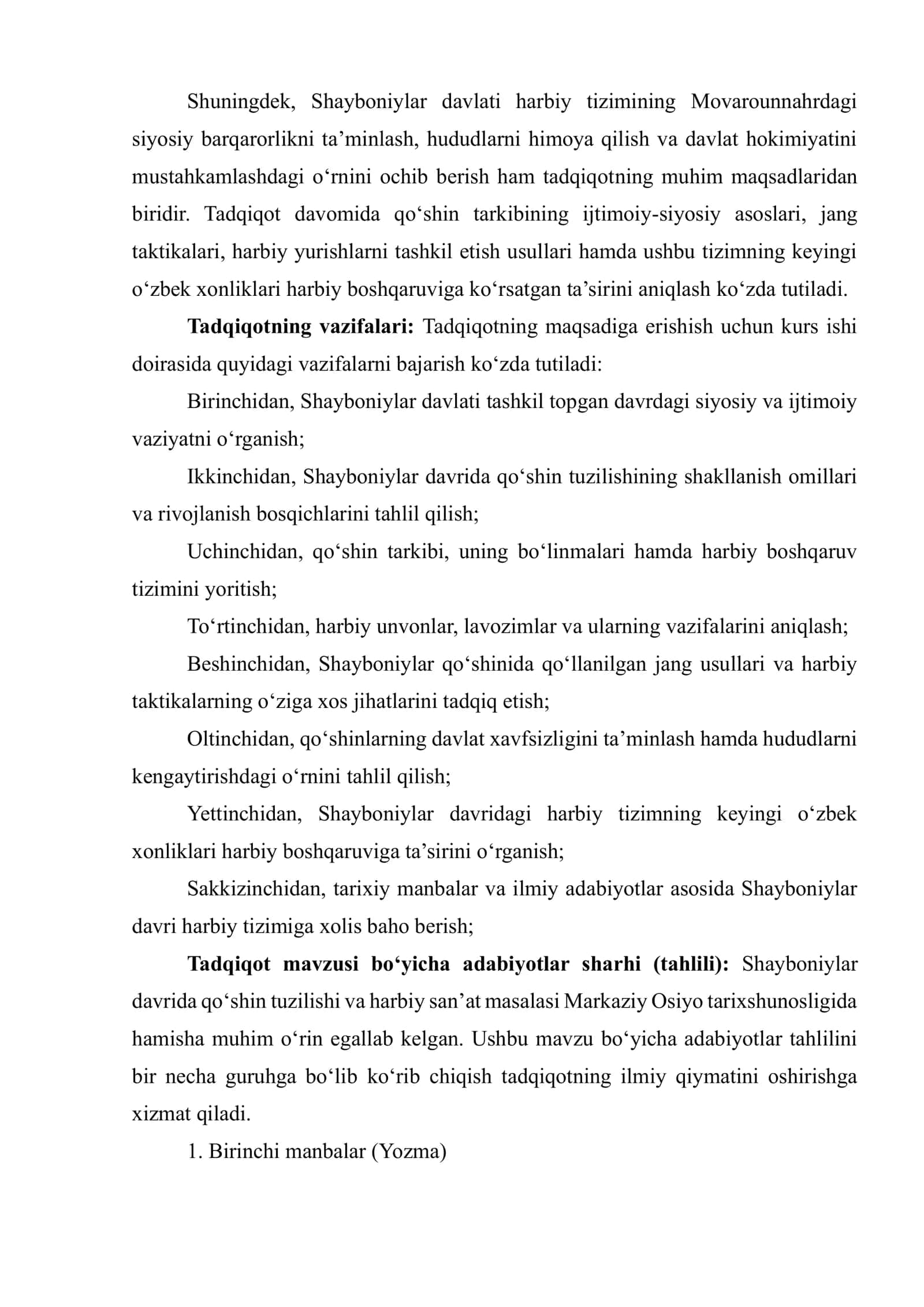 Shayboniylar davrida harbiy ish 3