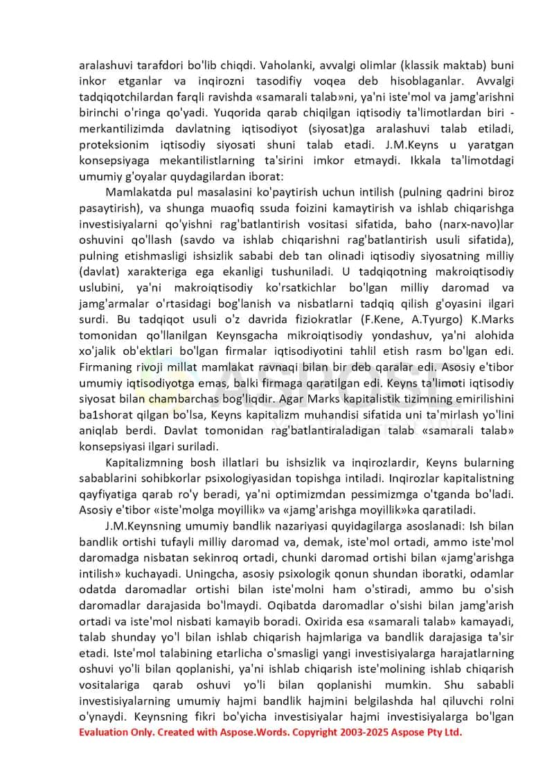 KEYNSCHILIK TA’LIMOTI 3