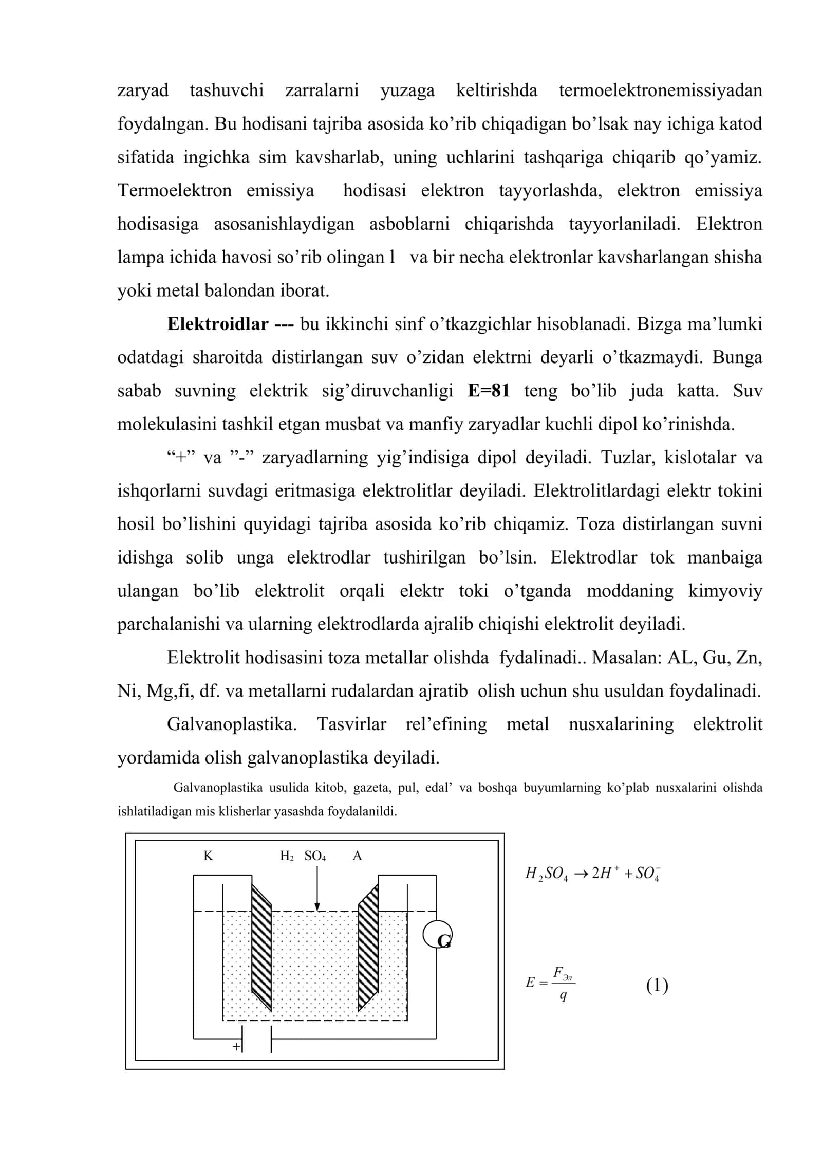 Turli muhitlarda elektr tokining tabiati 3