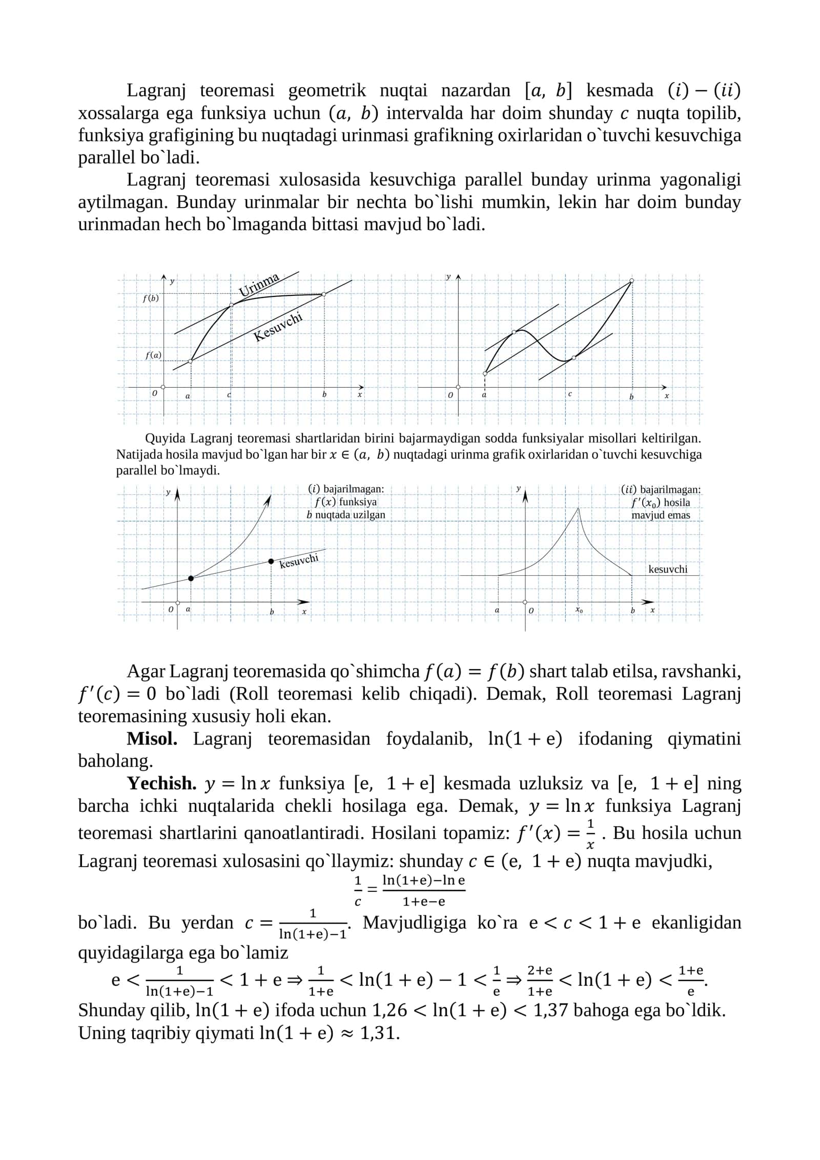 Differensial hisobning asosiy teoremalari 3