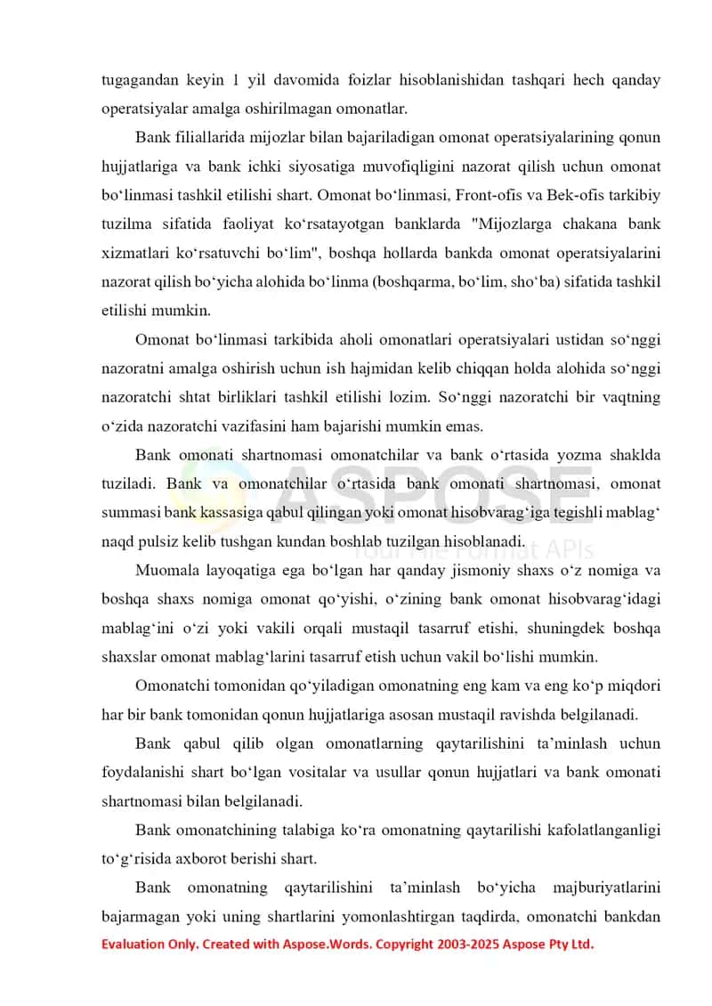 Banklarda depozit operatsiyalari hisobi 3