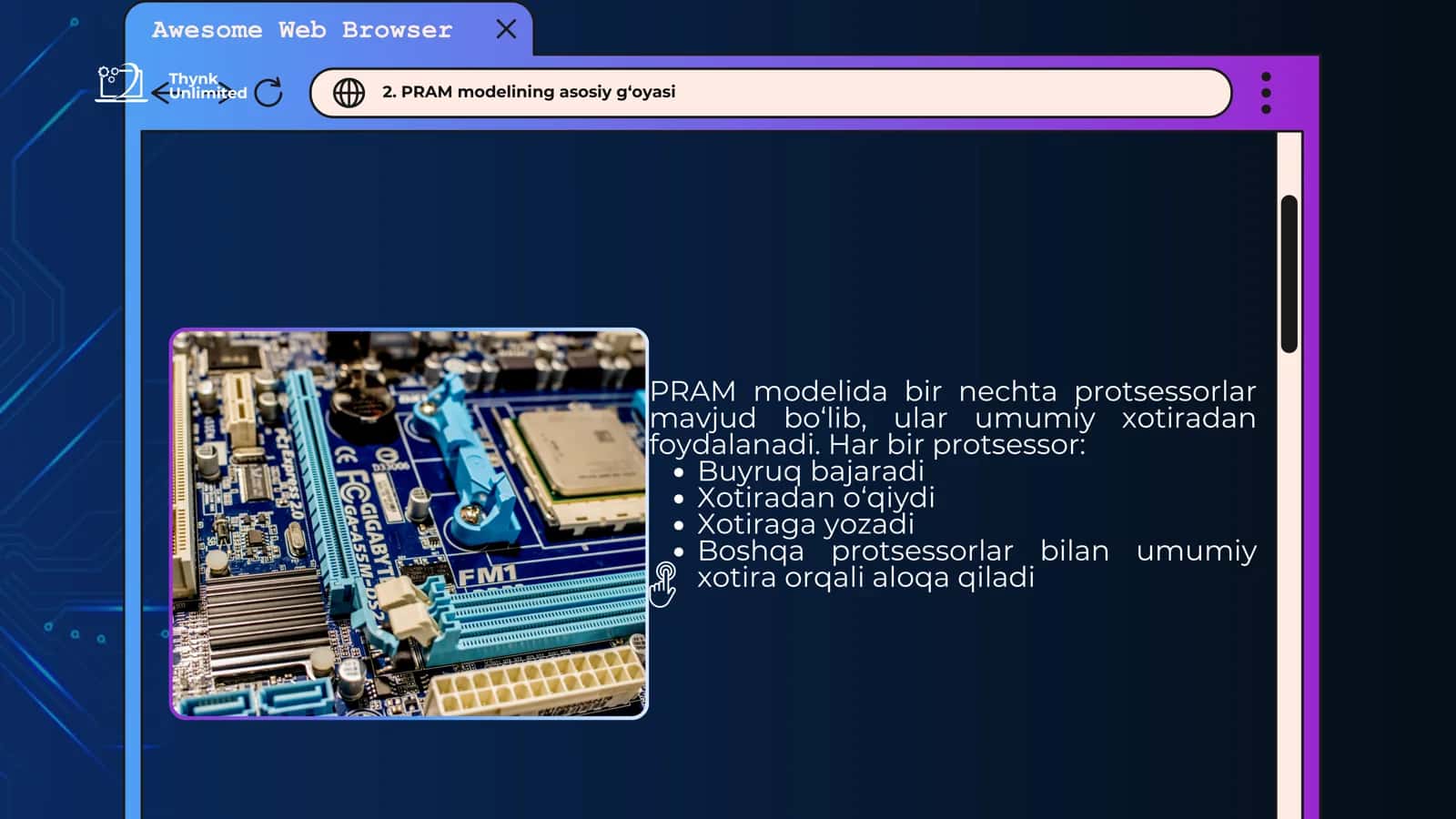 PRAM (Parallel Random Access Machines) modellari 3