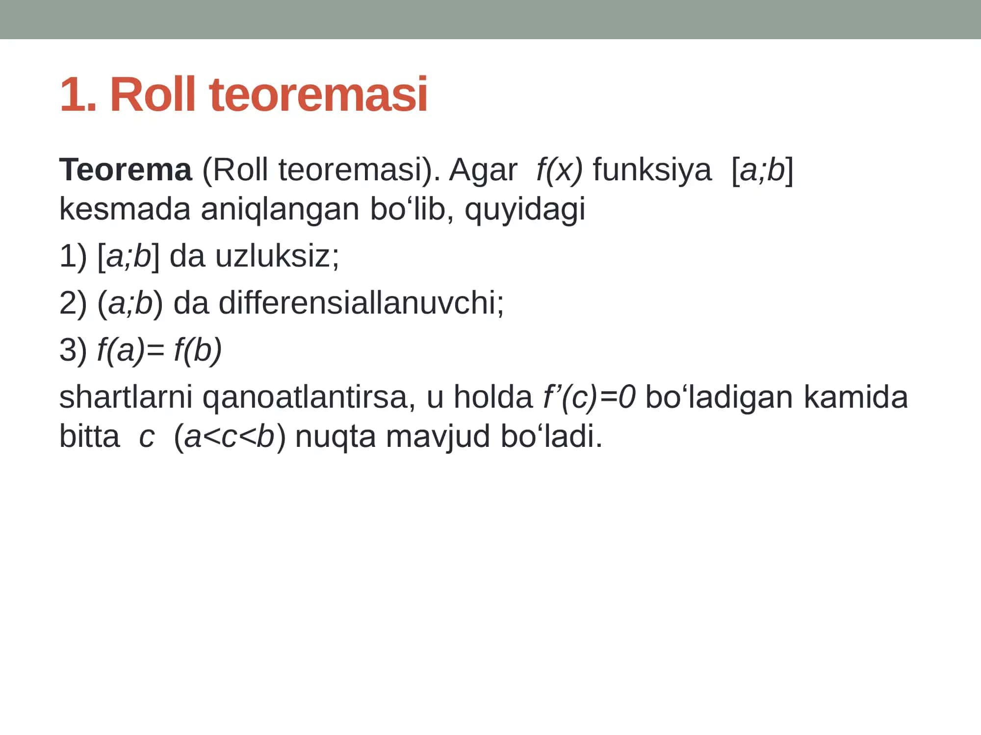 Roll teoremasi 3