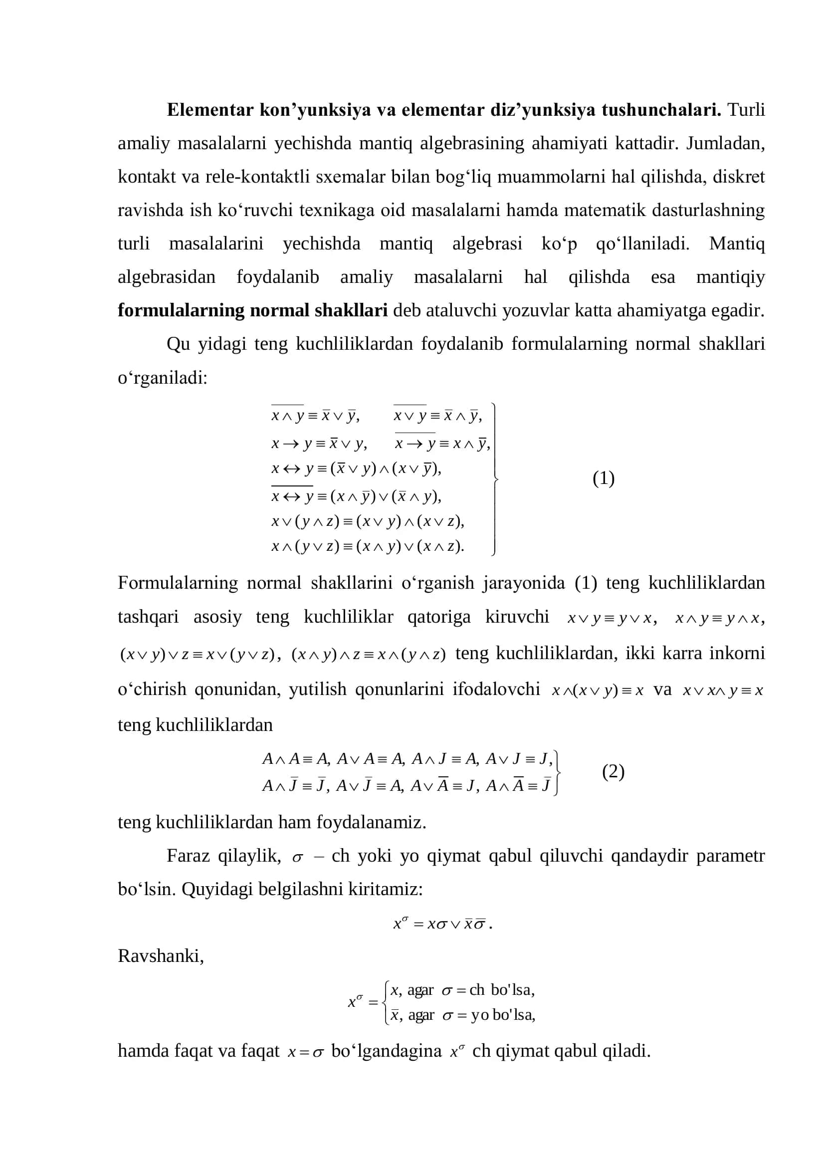 Formulalarning DNSH, KNSH, mukammal DNSH, mukammal KNSHini topish 3