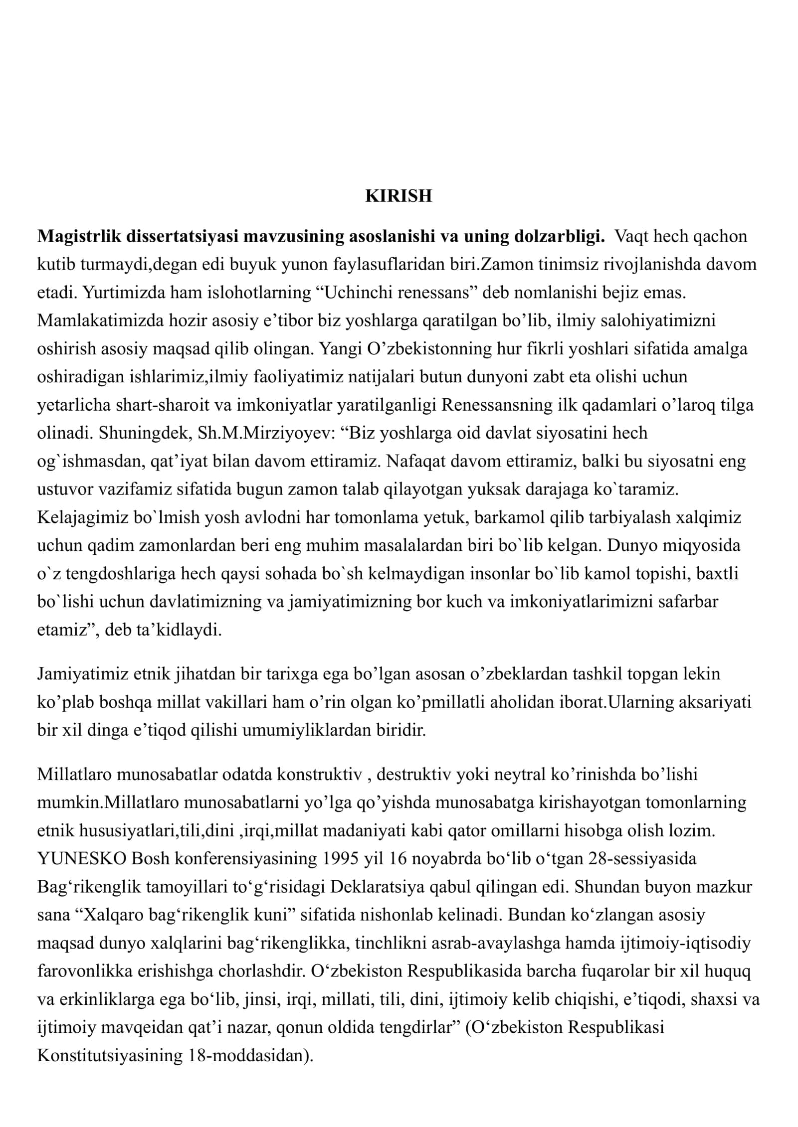 MILLATLARARO MUNOSABATLARNING SIYOSIY, DINIY, IJTIMOIY HAMDA PSIXOLOGIK JIHATDAN O’RGANILGANLIGI 3